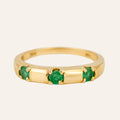 Emerald Trilogy Ring