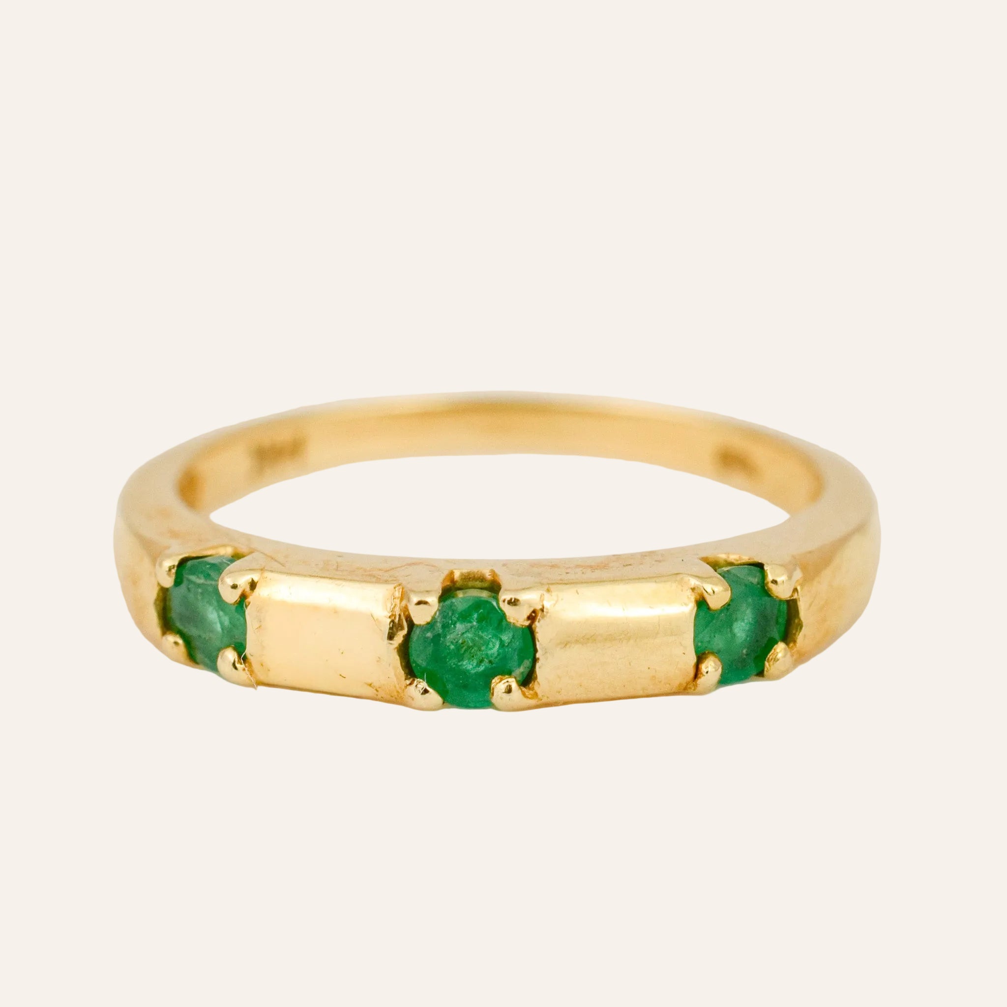 Emerald Trilogy Ring