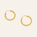 22.4mm Etched Hoops