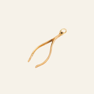 vintage Wishbone Charm