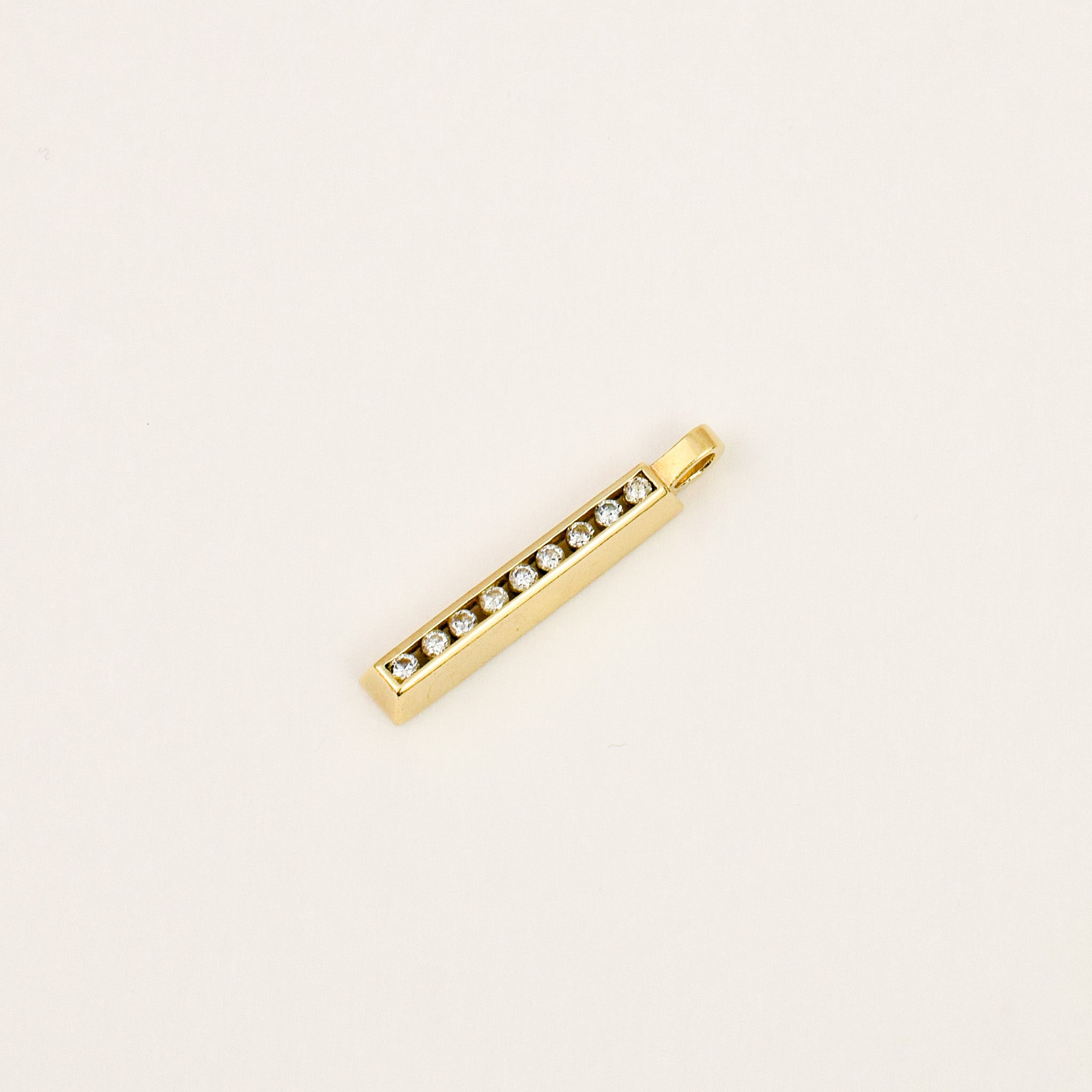Diamond Bar Pendant