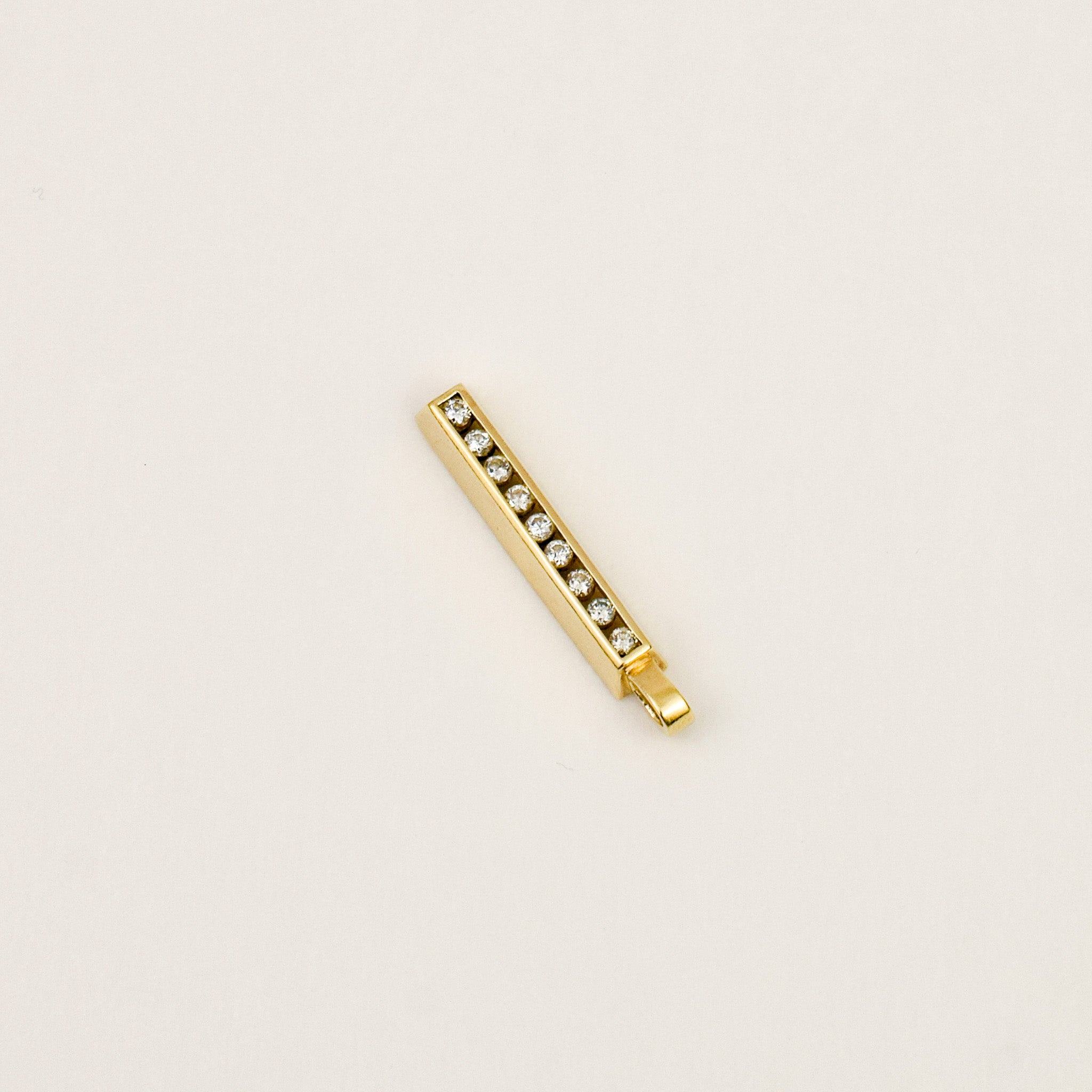 Diamond Bar Pendant