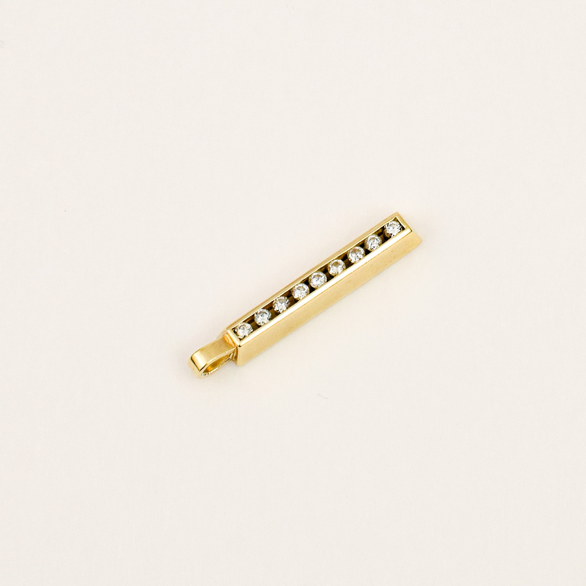 Diamond Bar Pendant