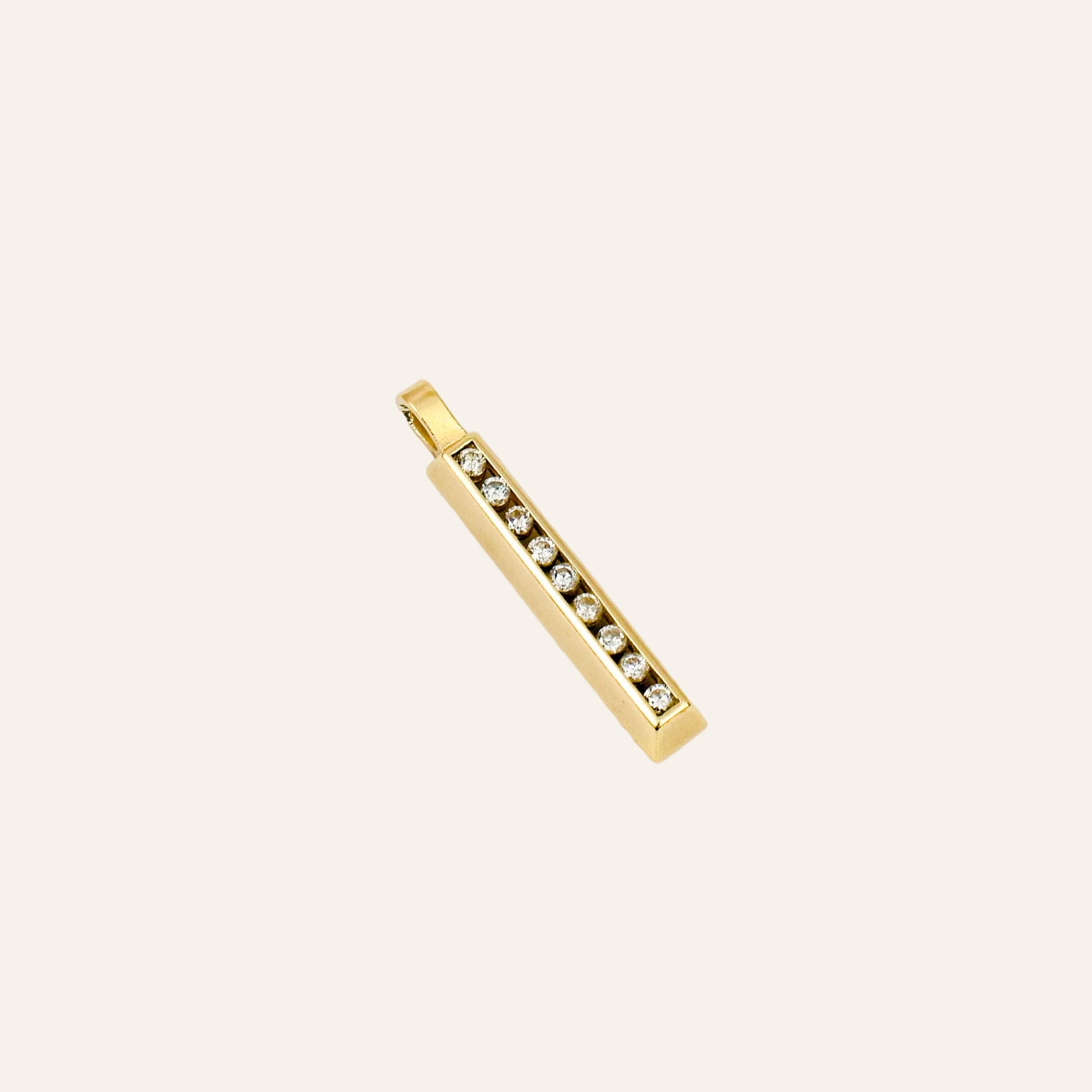 Diamond Bar Pendant