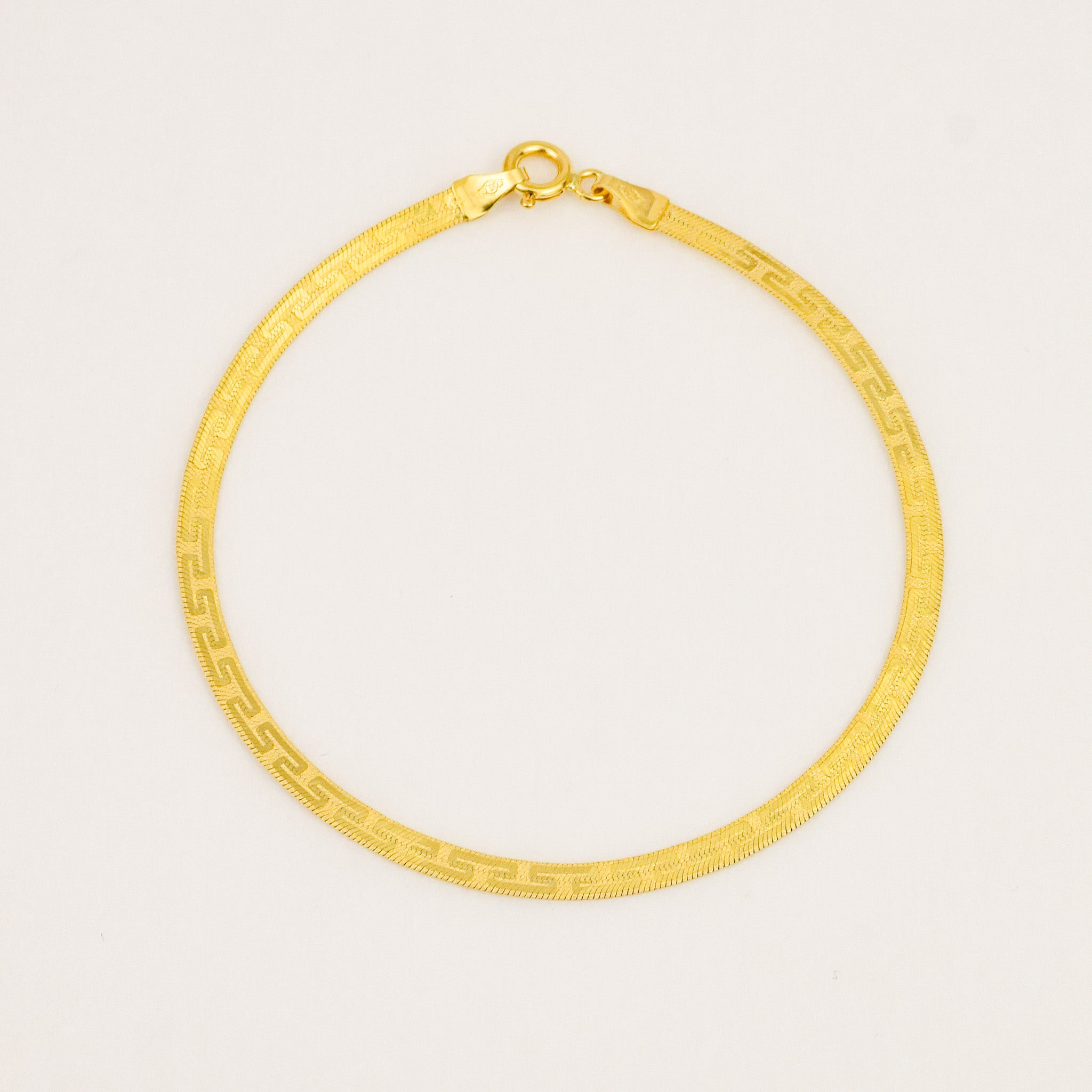 7.25" Greek Key Bracelet