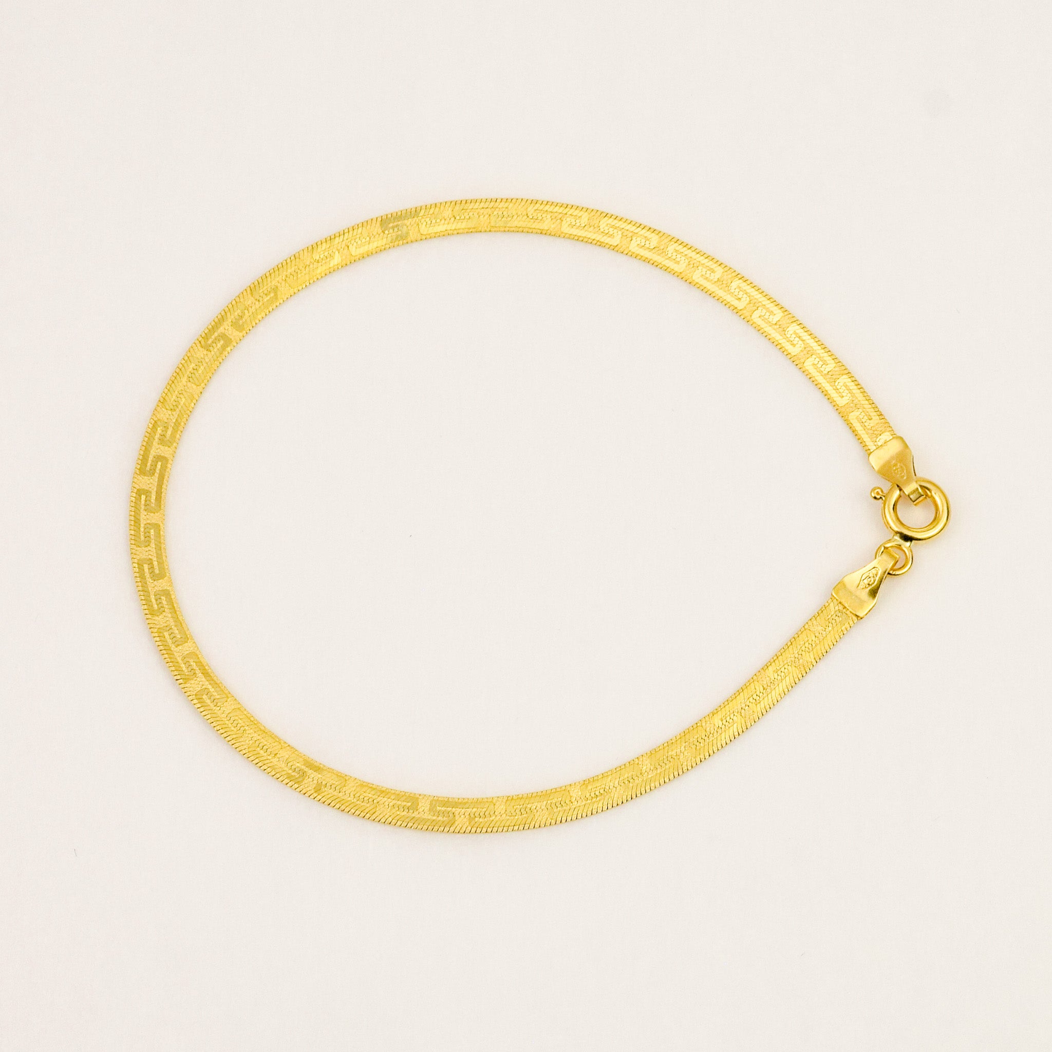 7.25" Greek Key Bracelet