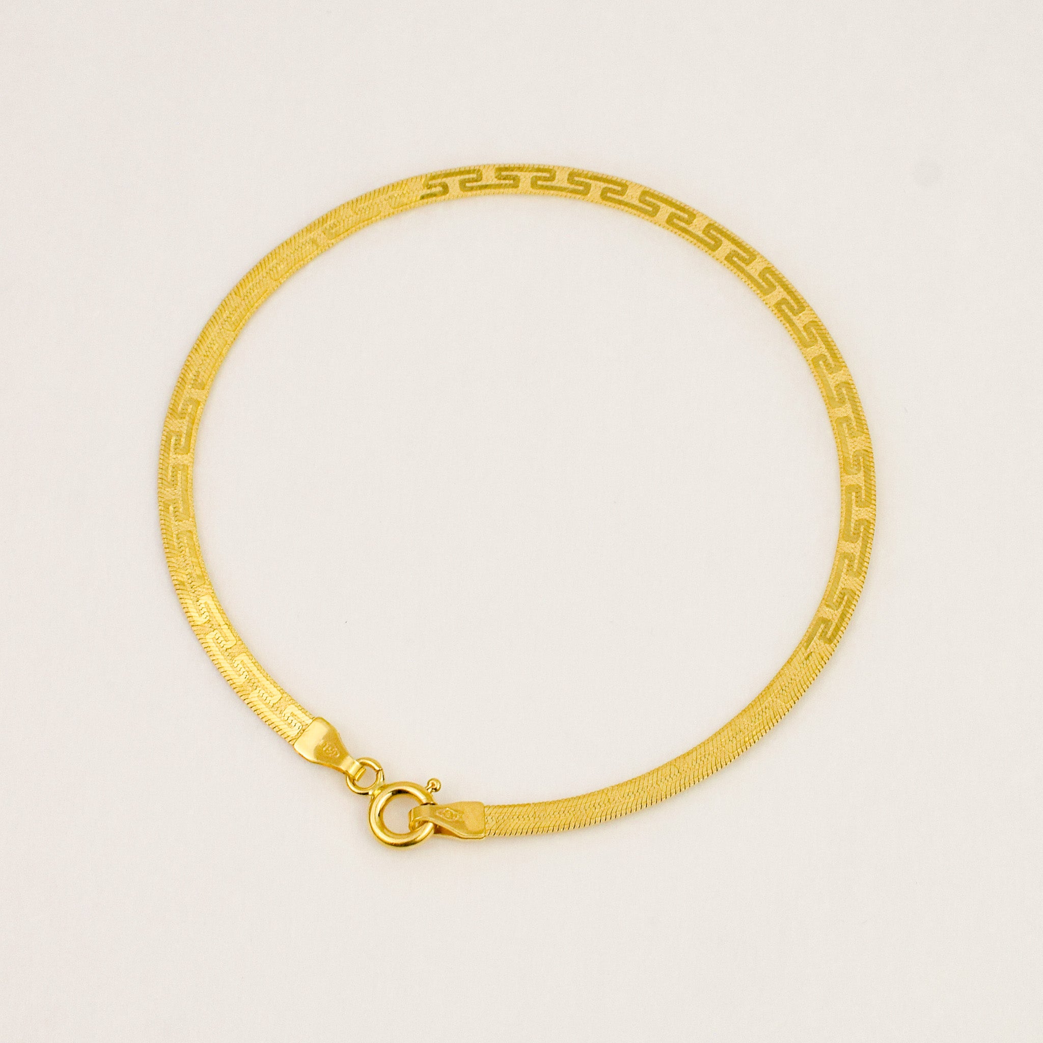 7.25" Greek Key Bracelet