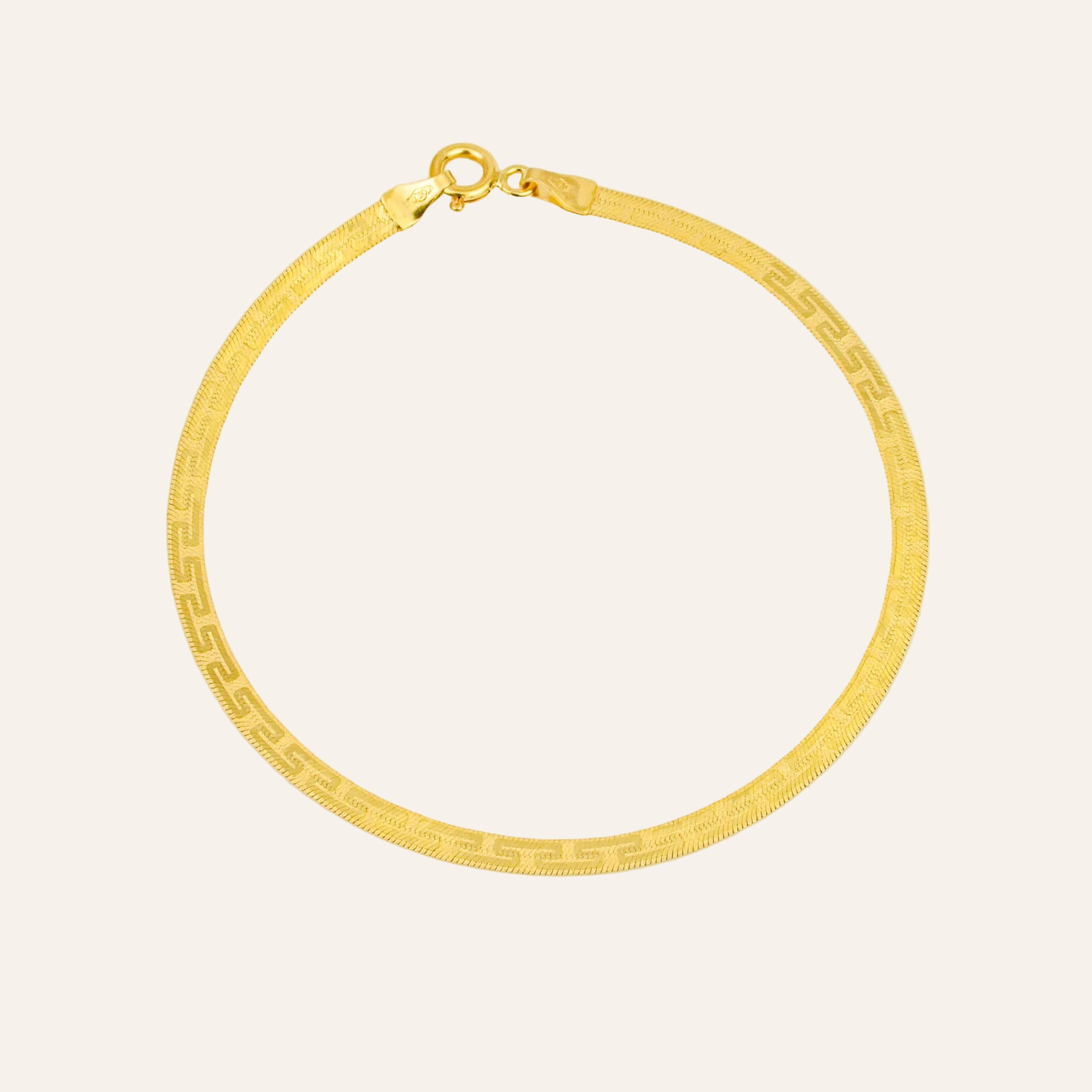 7.25" Greek Key Bracelet