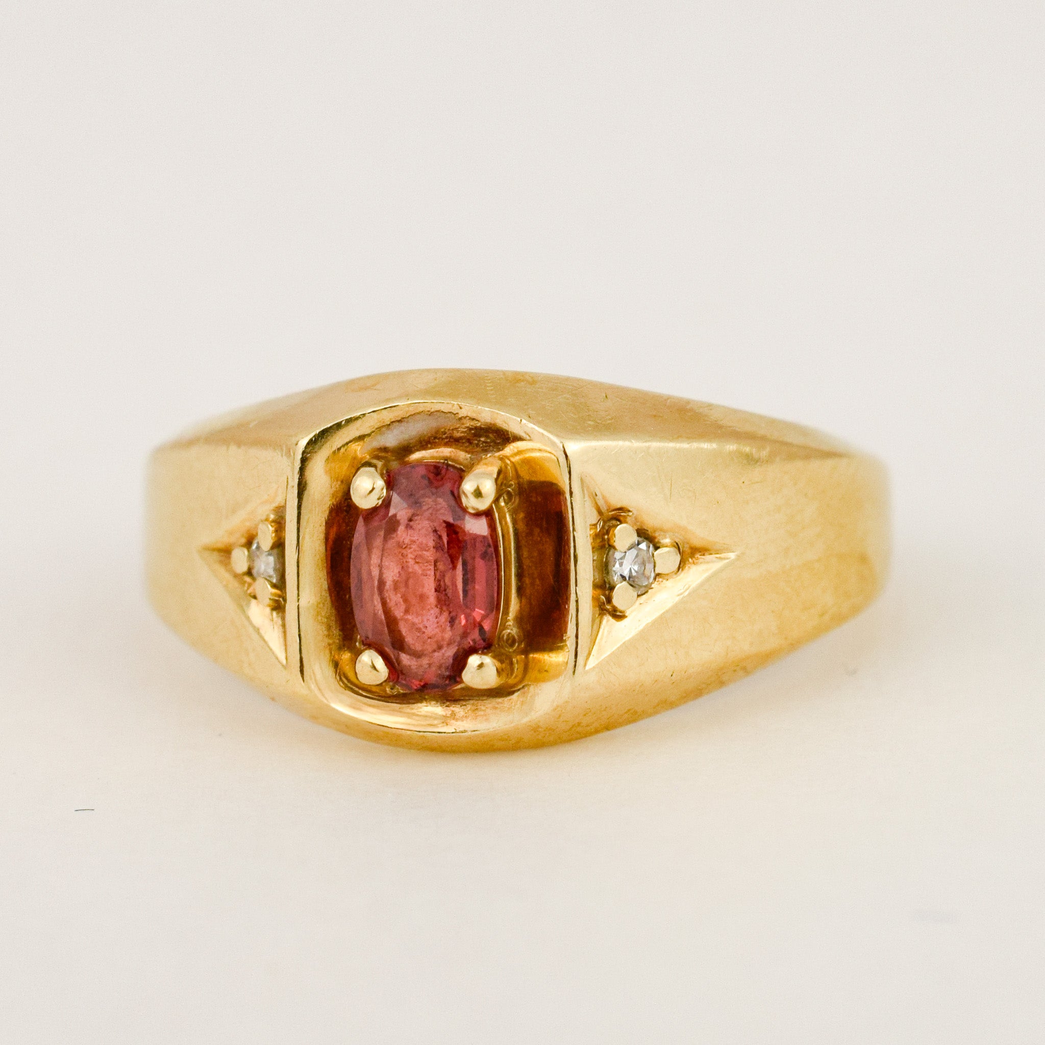 Garnet and Diamond Ring
