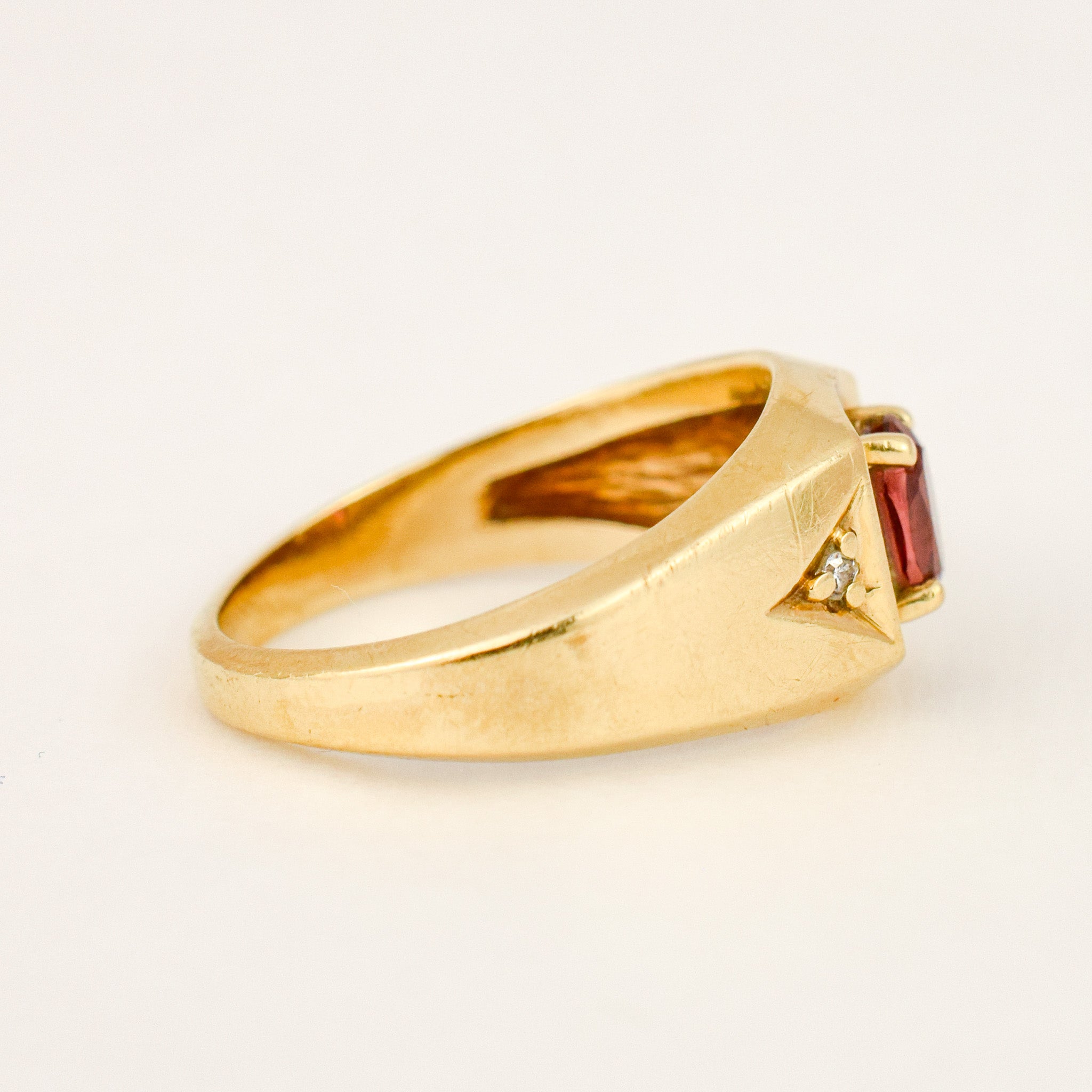Garnet and Diamond Ring