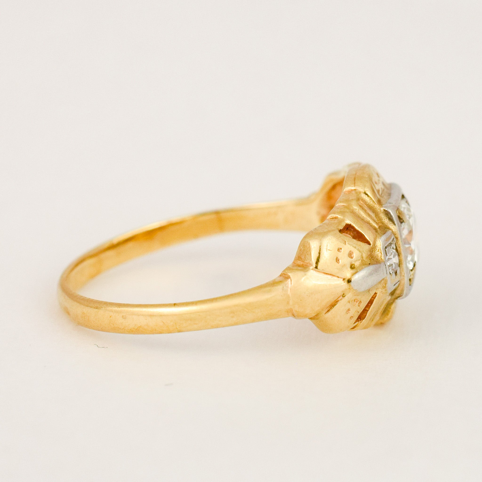 Diamond Star & Square Ring