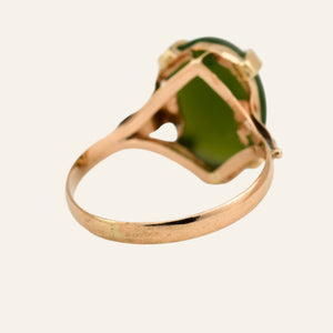 Juicy Solitaire Jade Ring