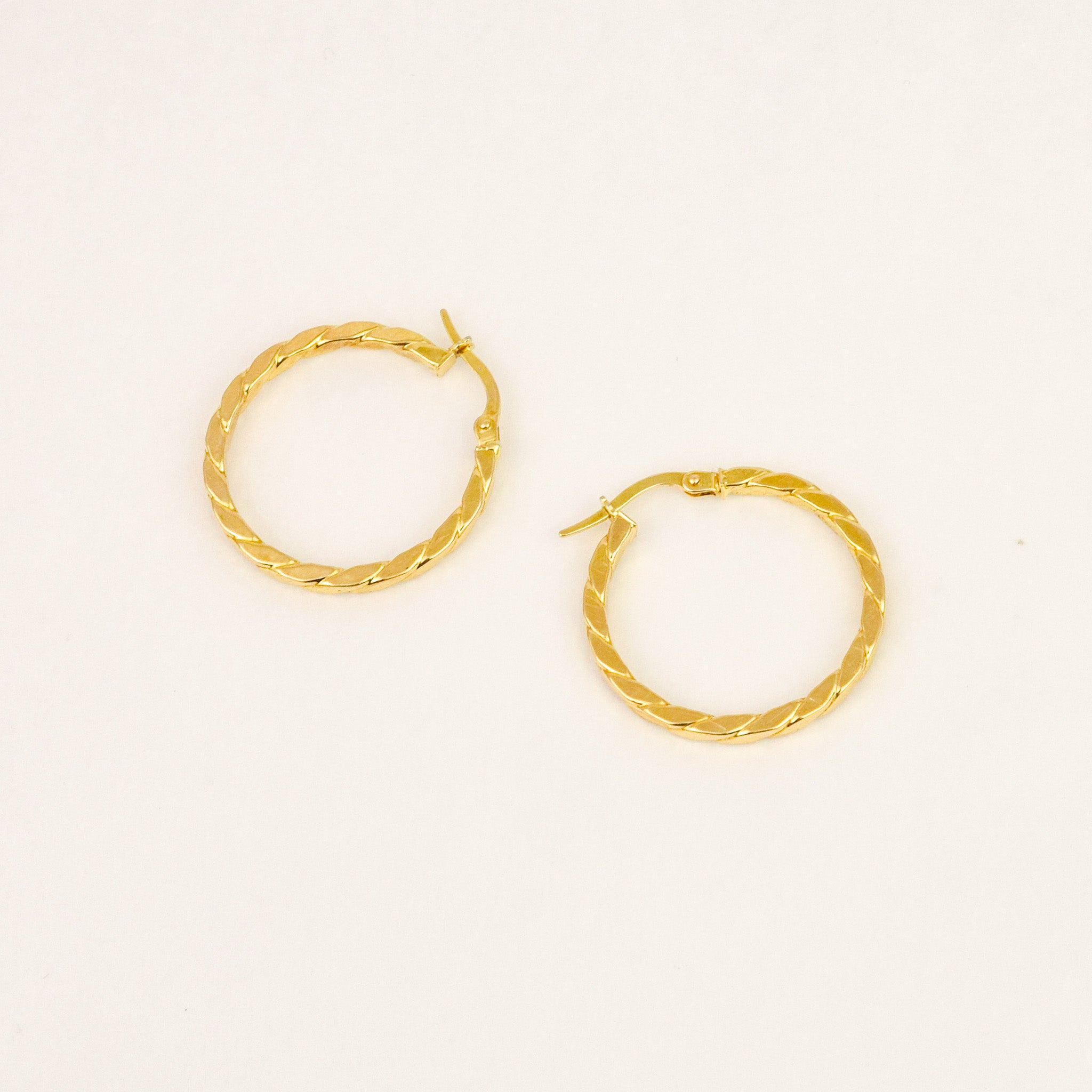 25.2mm Rope Hoop Earrings