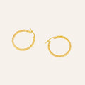25.2mm Rope Hoop Earrings