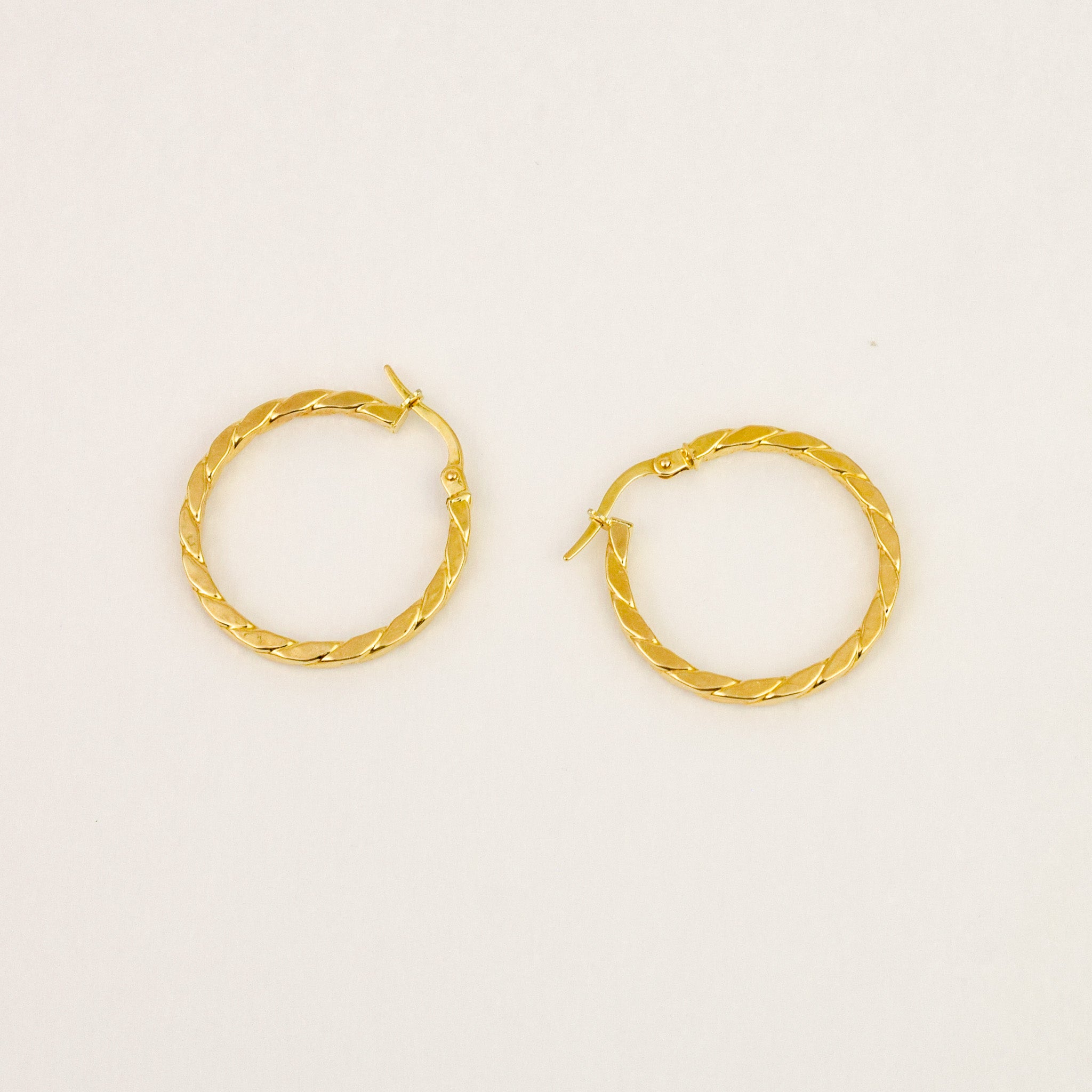 25.2mm Rope Hoop Earrings