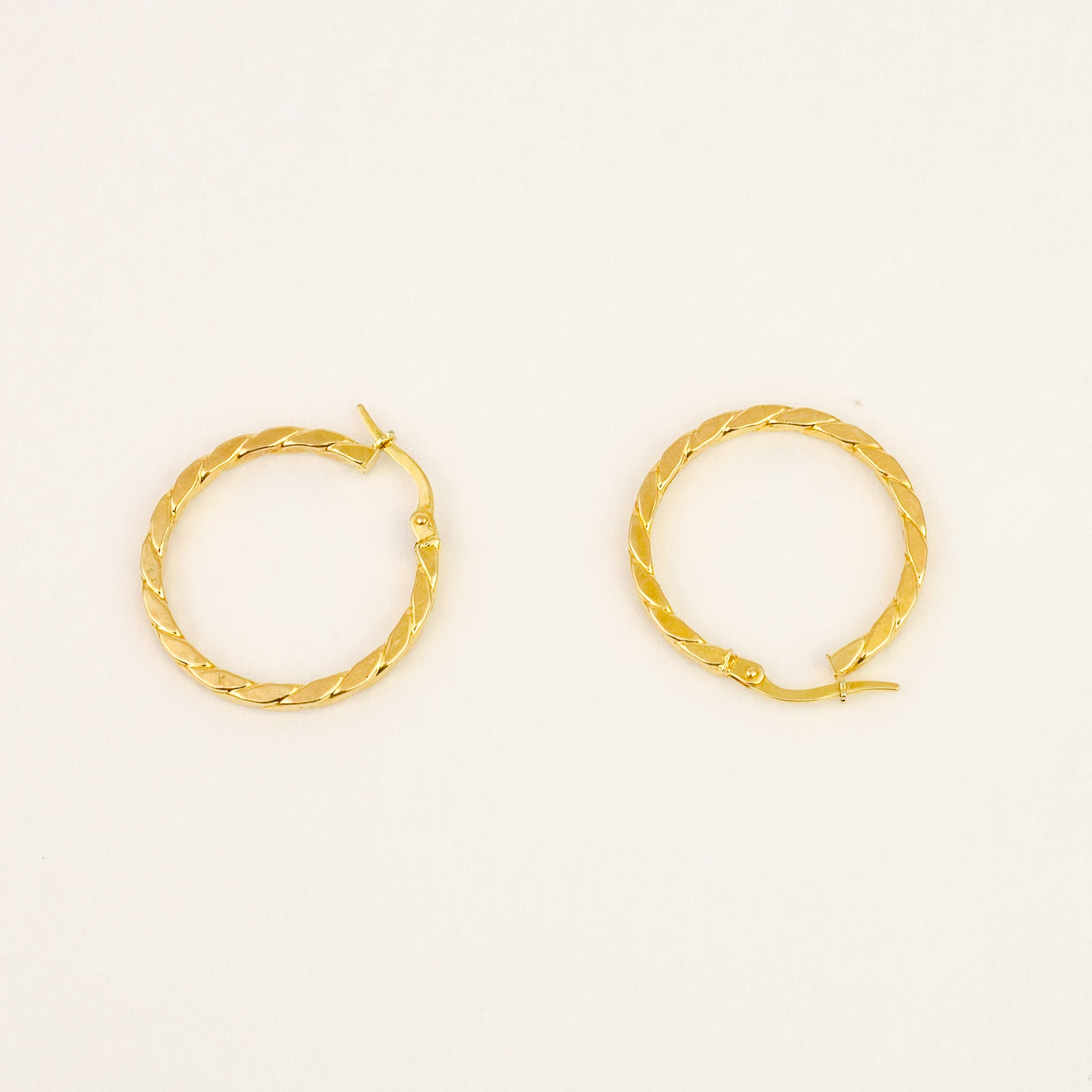25.2mm Rope Hoop Earrings