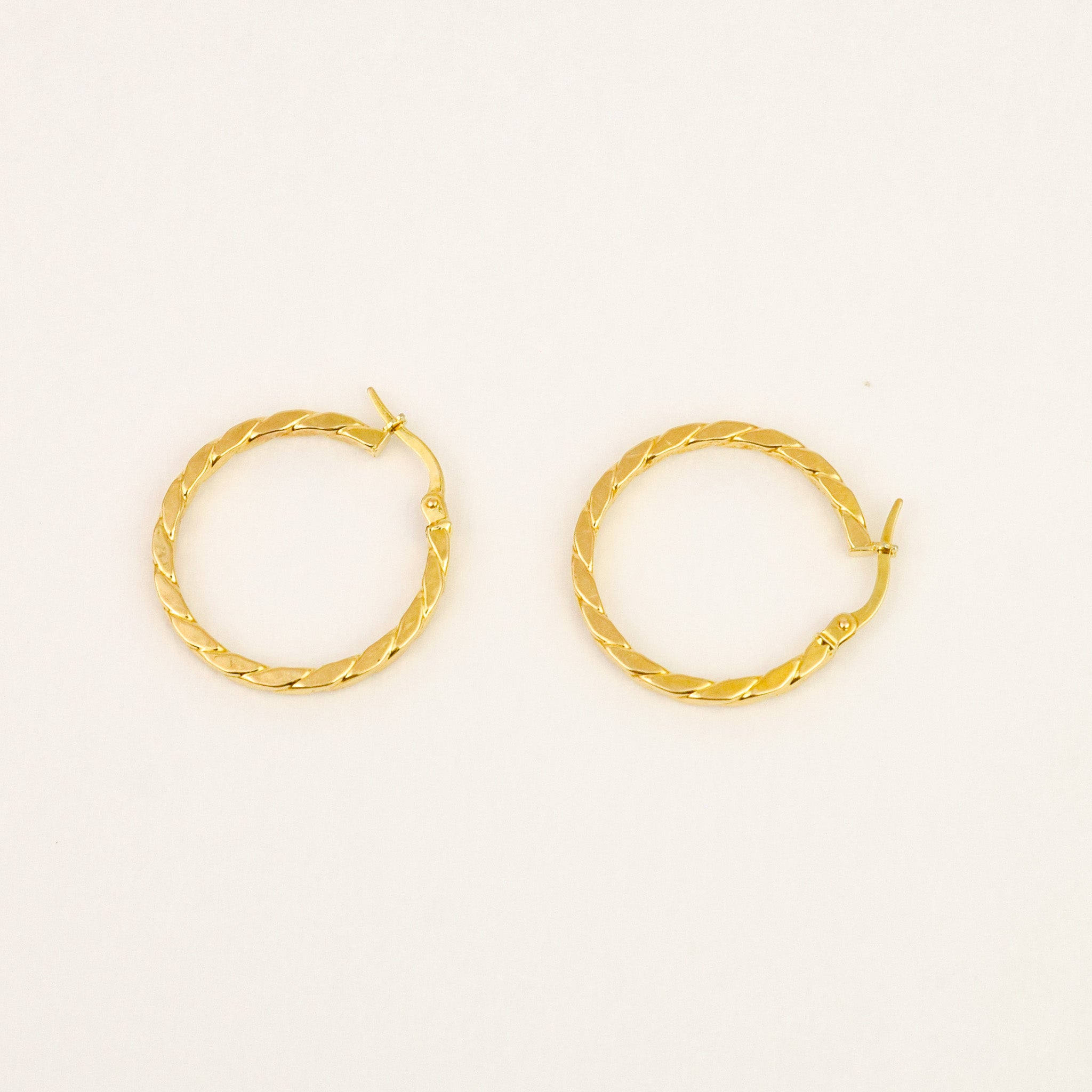25.2mm Rope Hoop Earrings