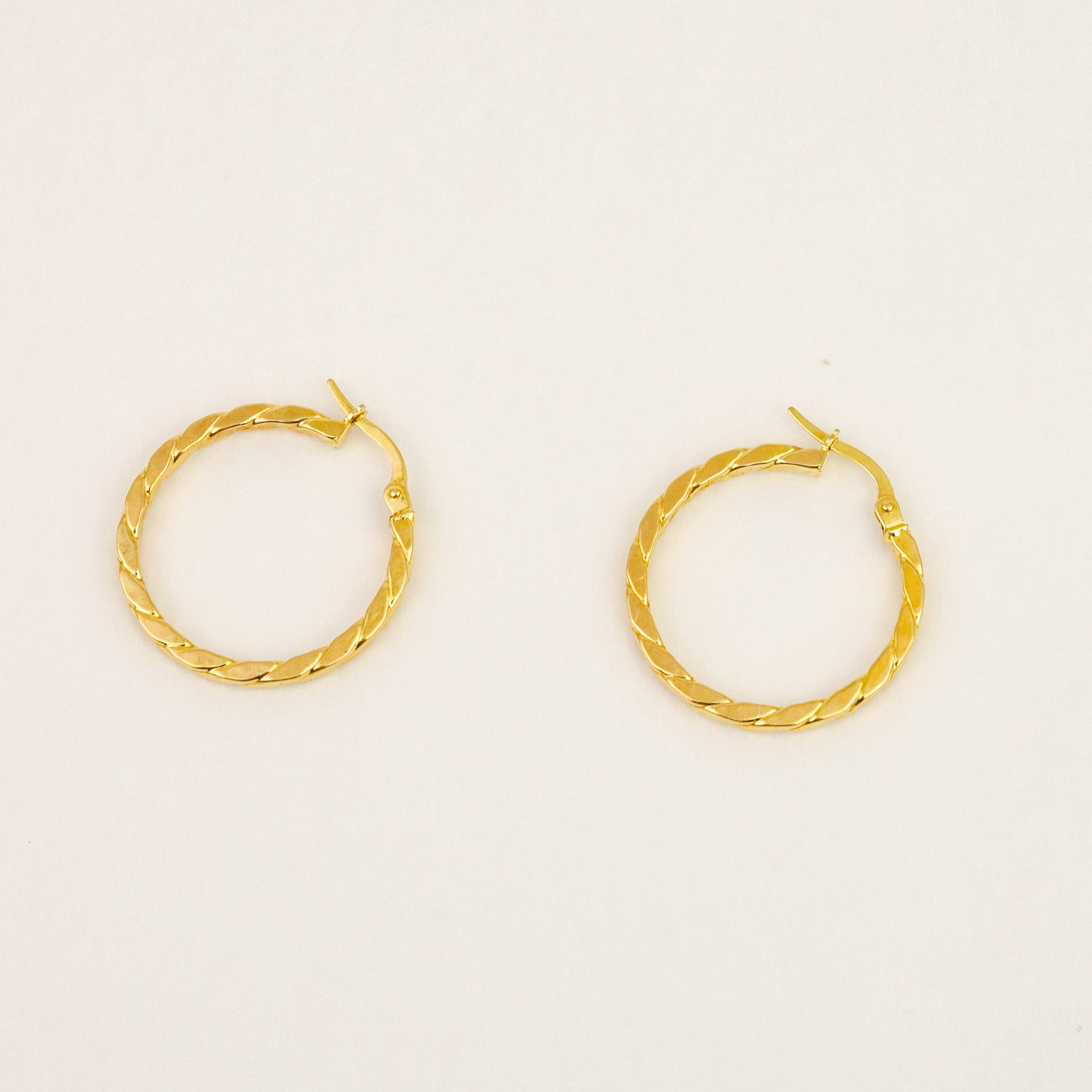 25.2mm Rope Hoop Earrings
