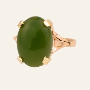 Juicy Solitaire Jade Ring