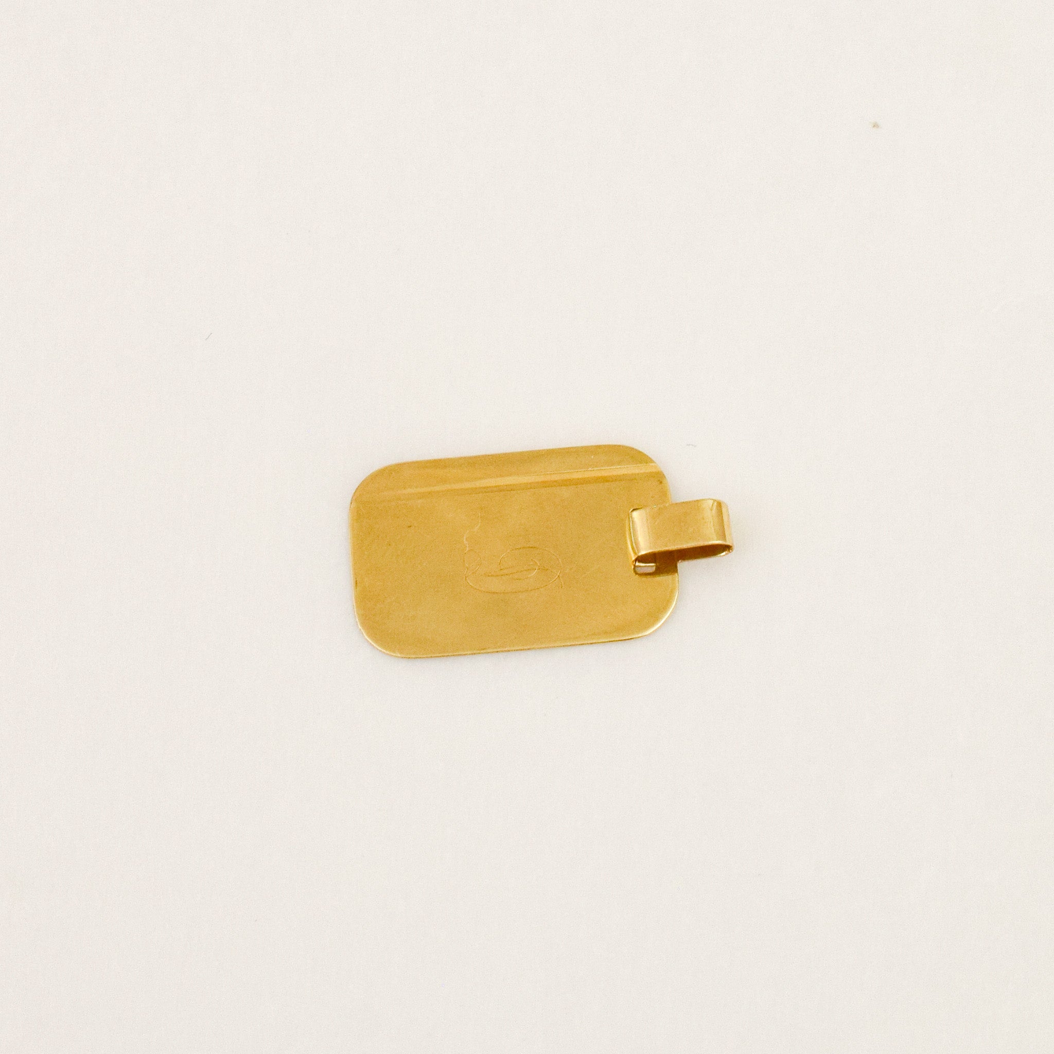 'D' Dog Tag Pendant
