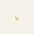 Emerald Gold Nugget Charm