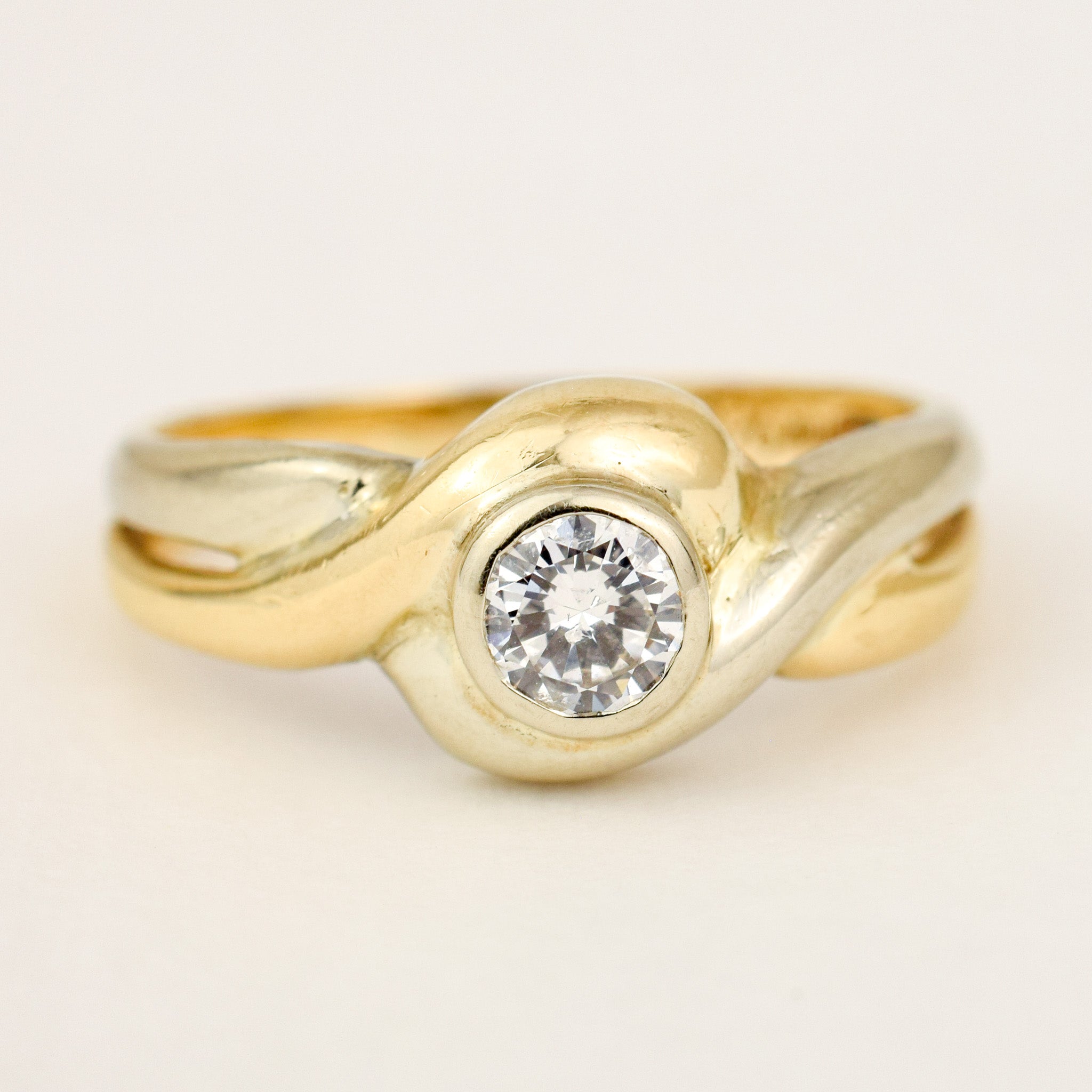 Bezel Set Diamond Ring
