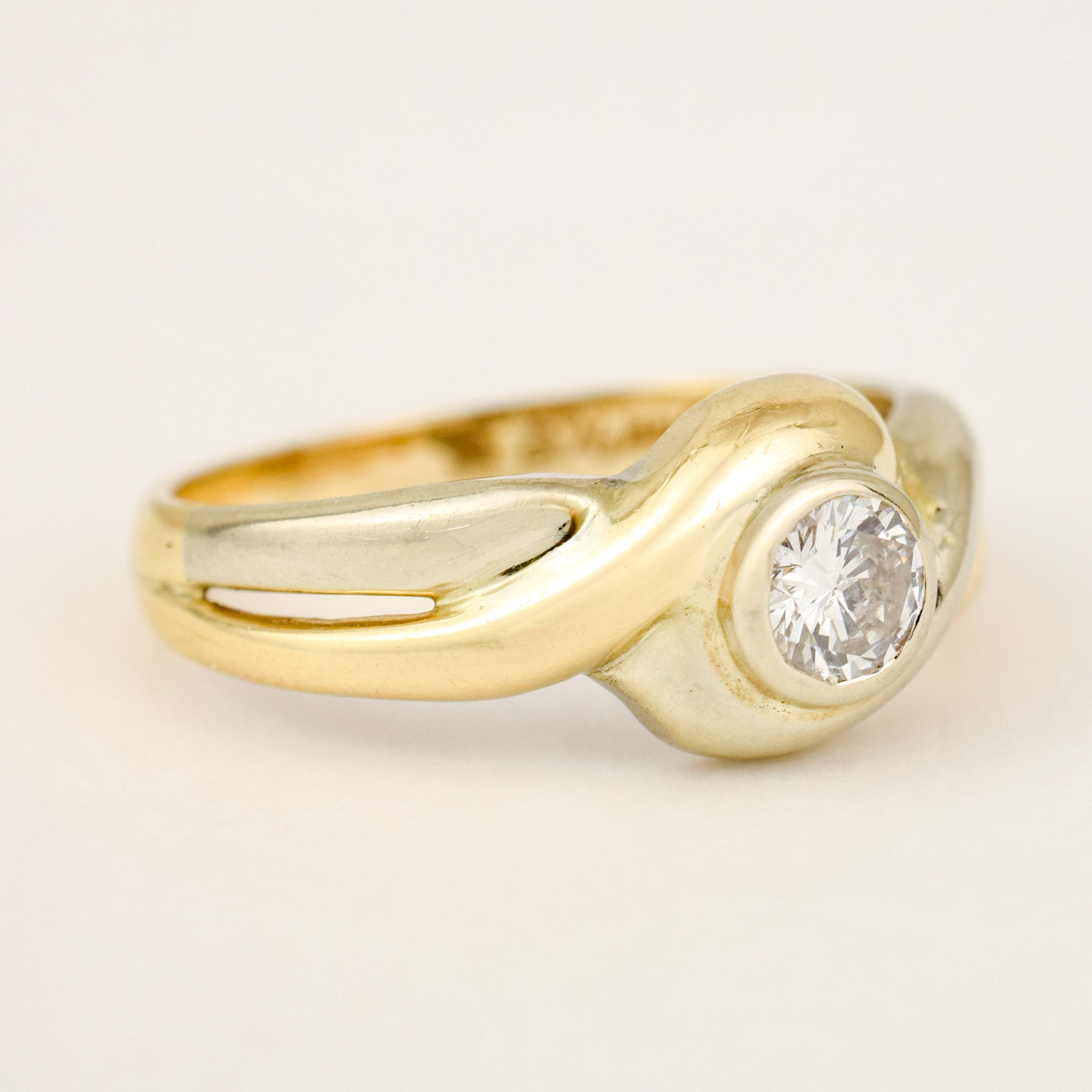 Bezel Set Diamond Ring
