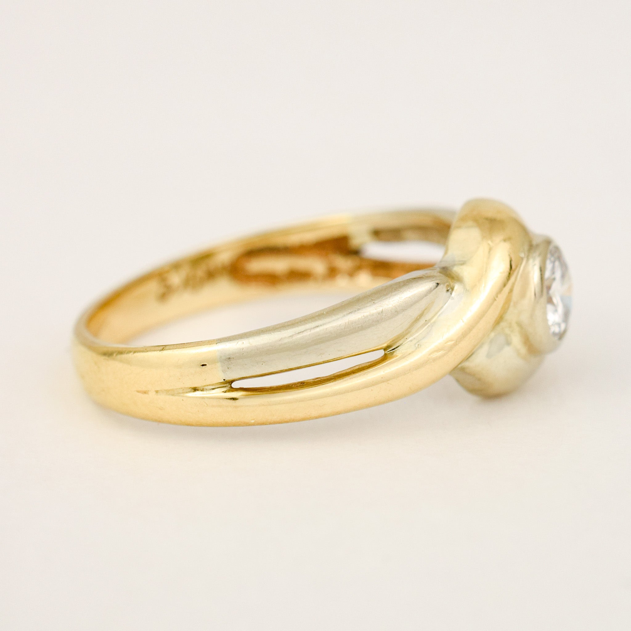 Bezel Set Diamond Ring