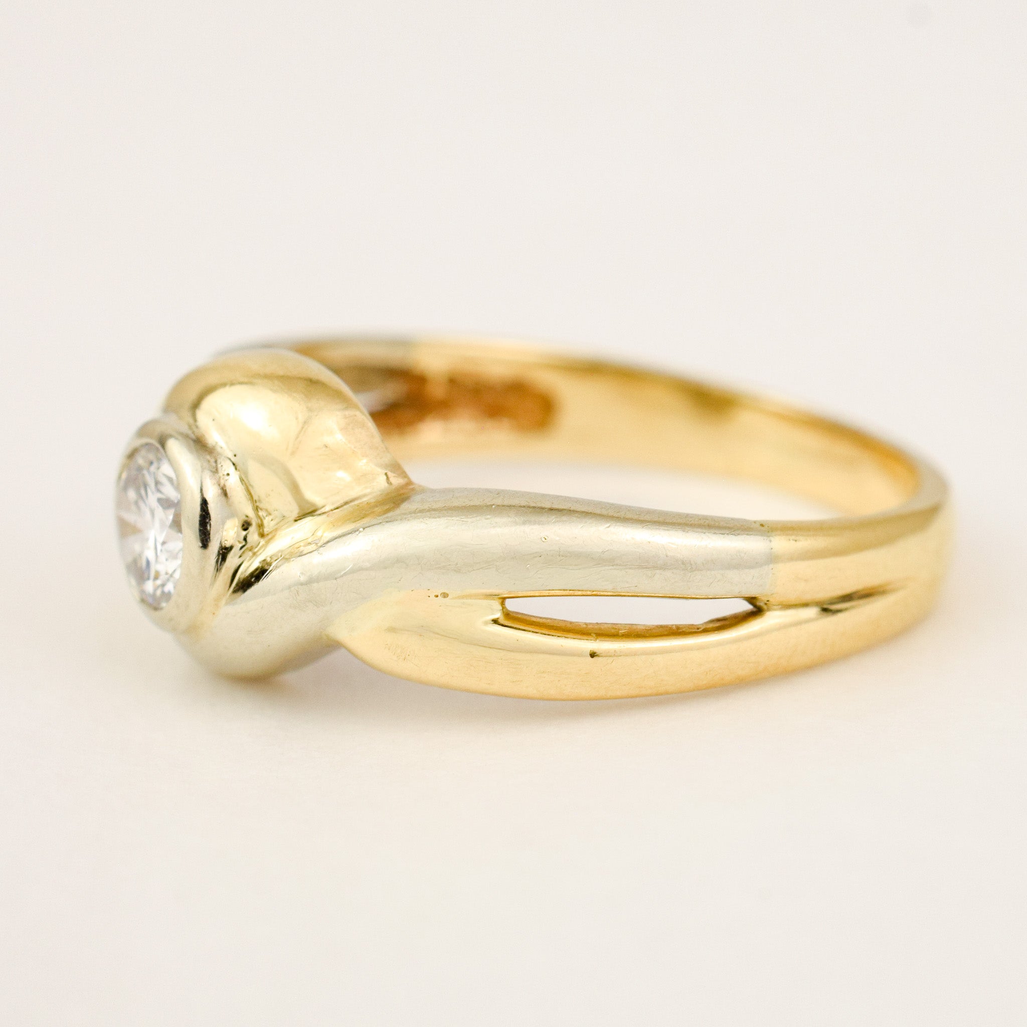 Bezel Set Diamond Ring