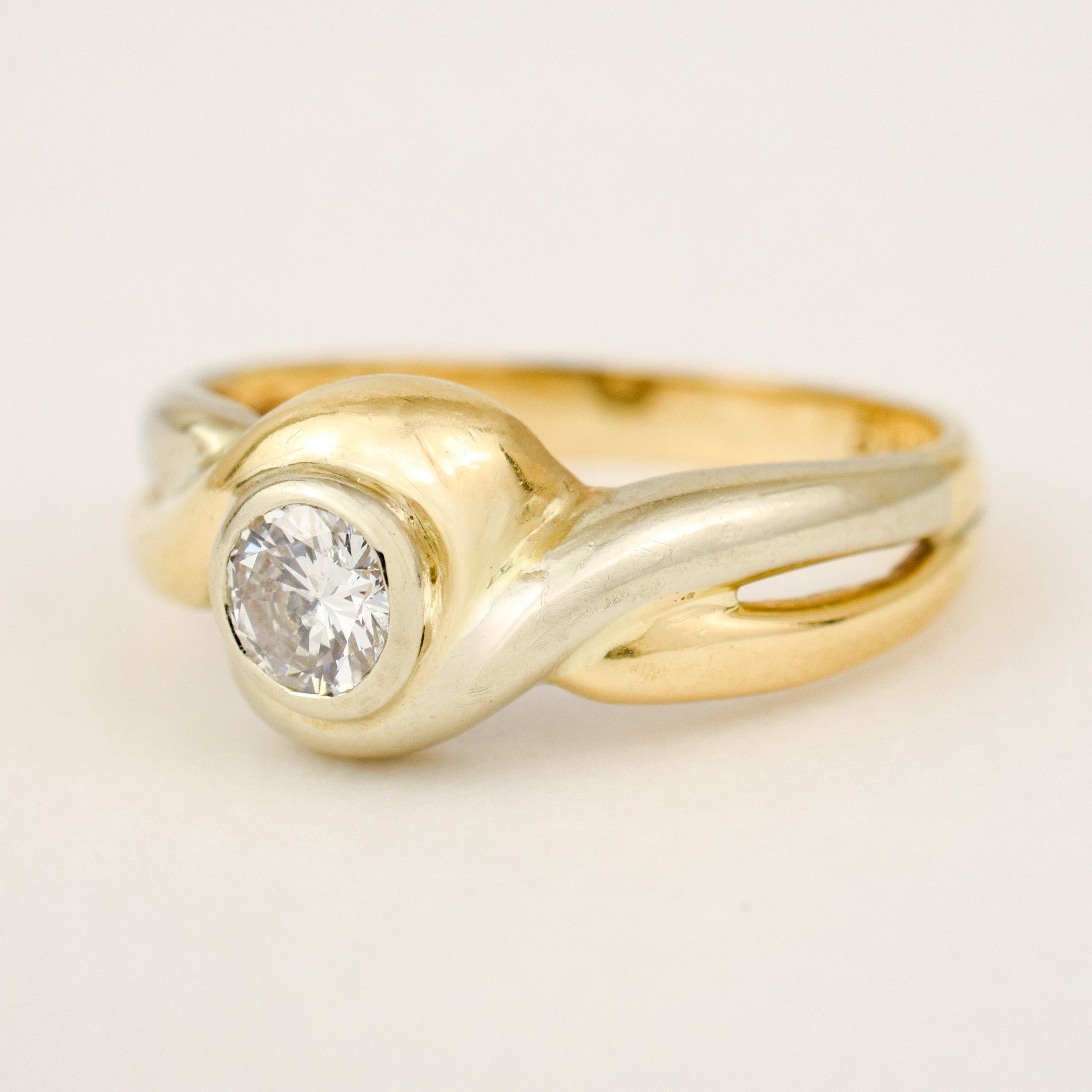 Bezel Set Diamond Ring