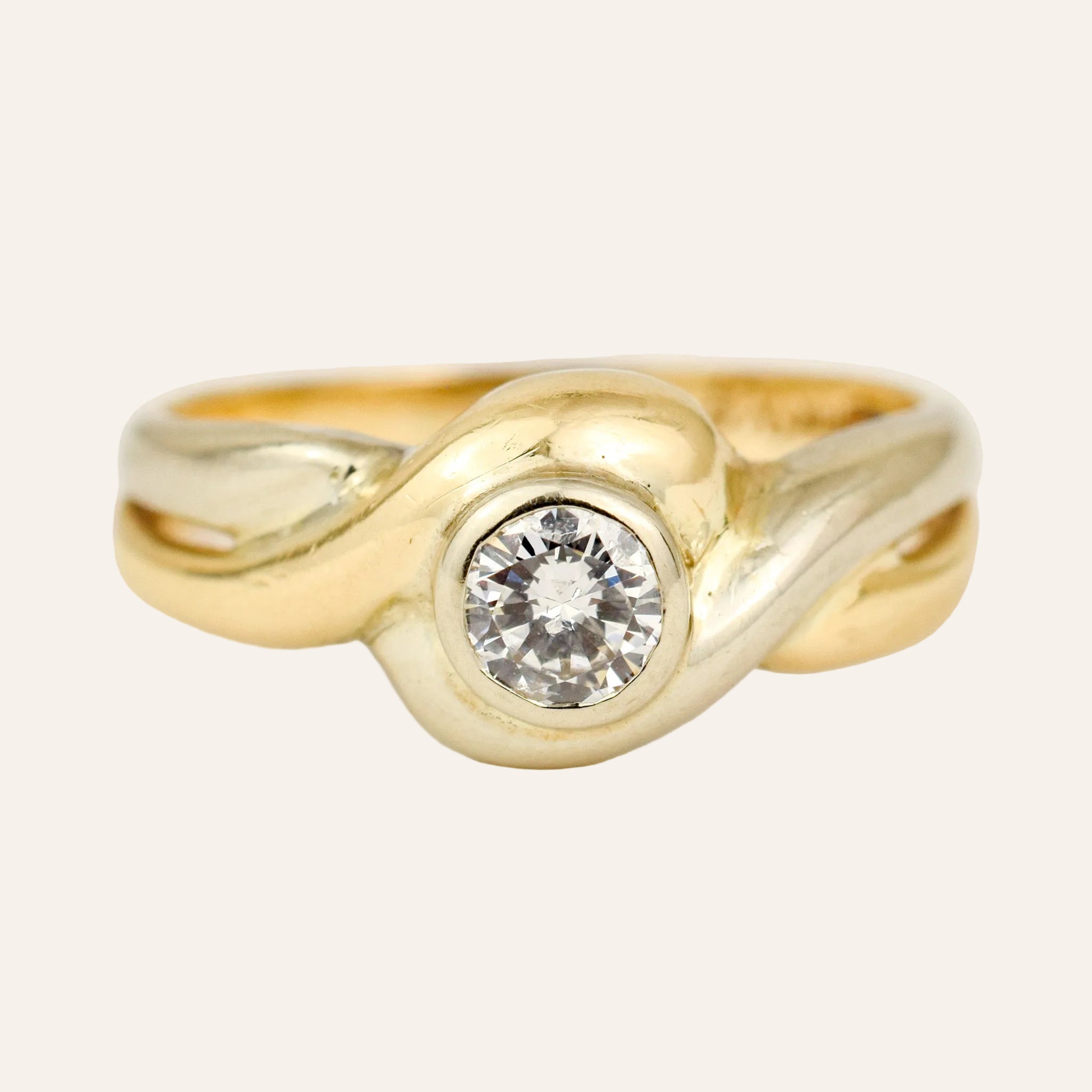 Bezel Set Diamond Ring