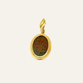 Bezel Set Ammonite Pendant
