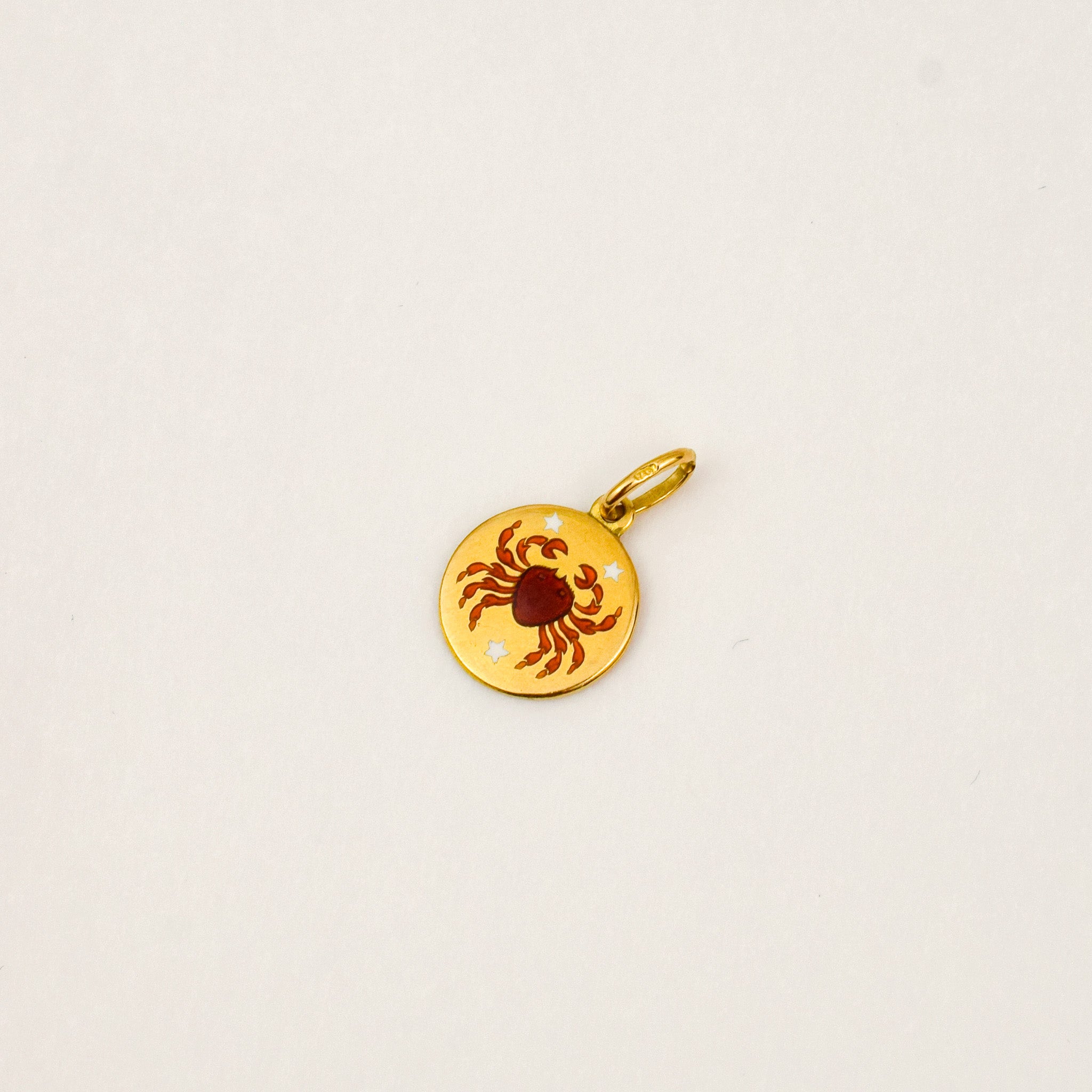 Enamel Cancer Pendant