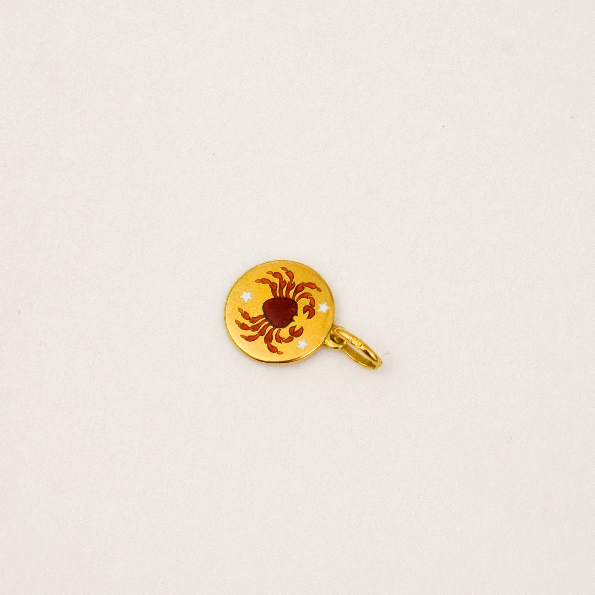 Enamel Cancer Pendant