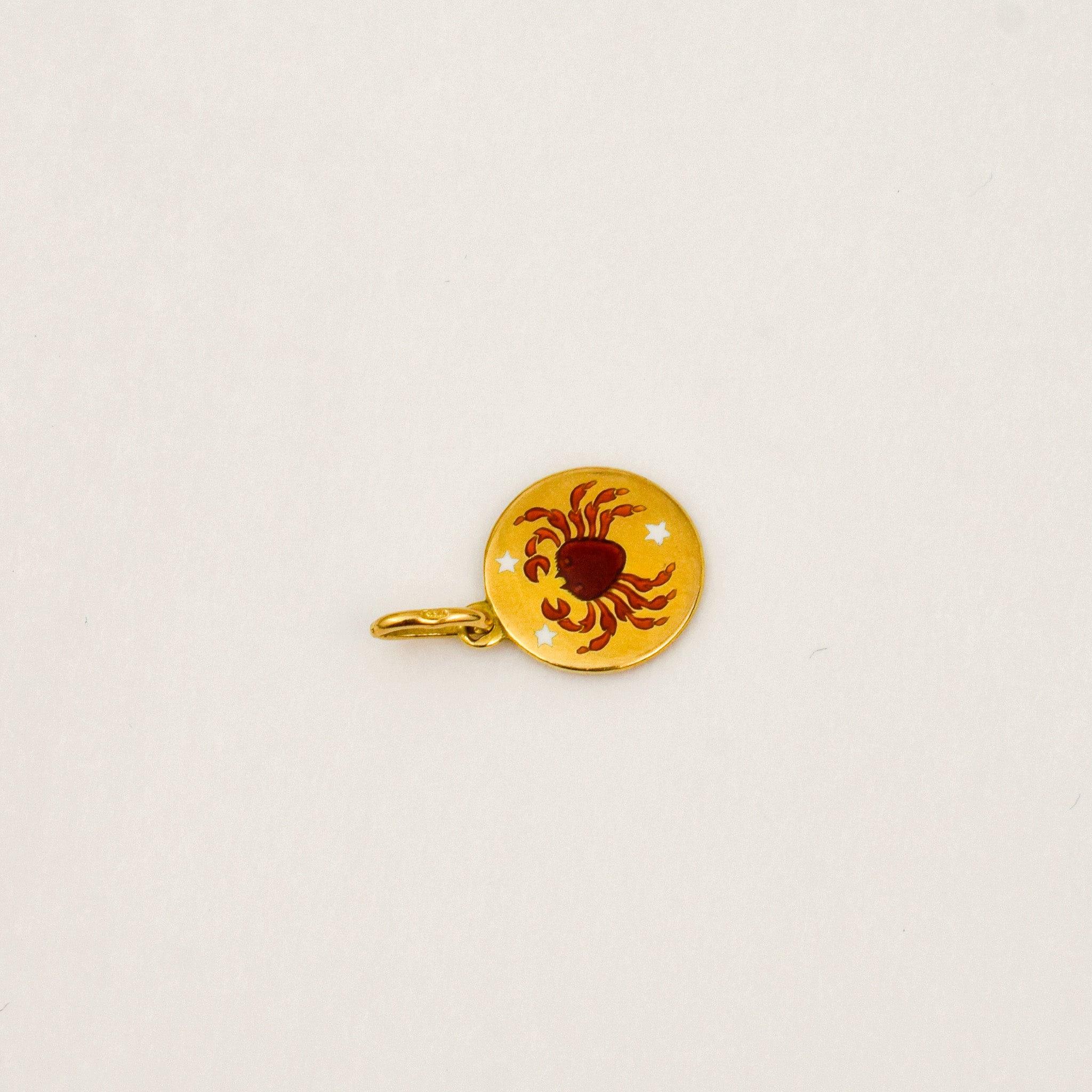 Enamel Cancer Pendant