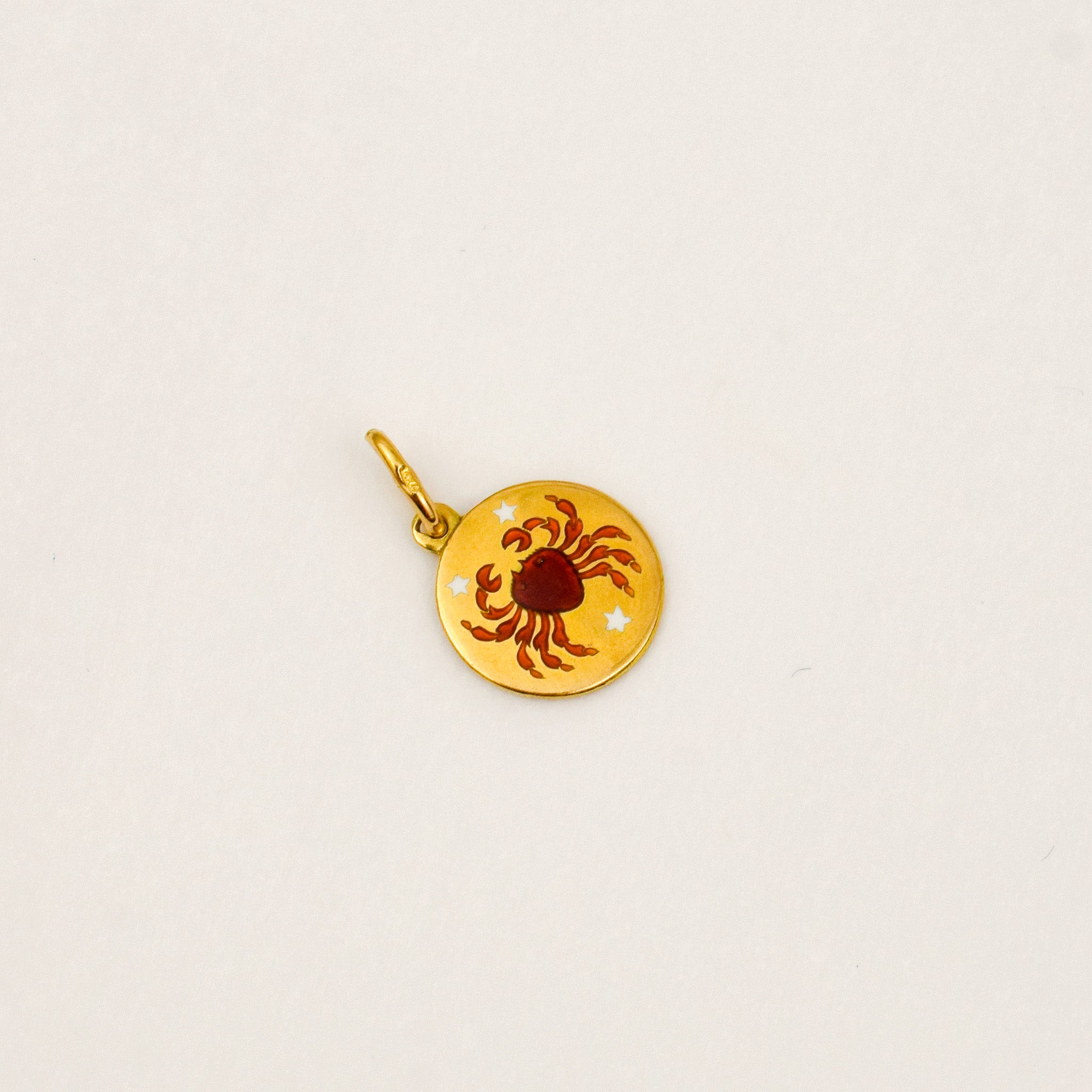 Enamel Cancer Pendant
