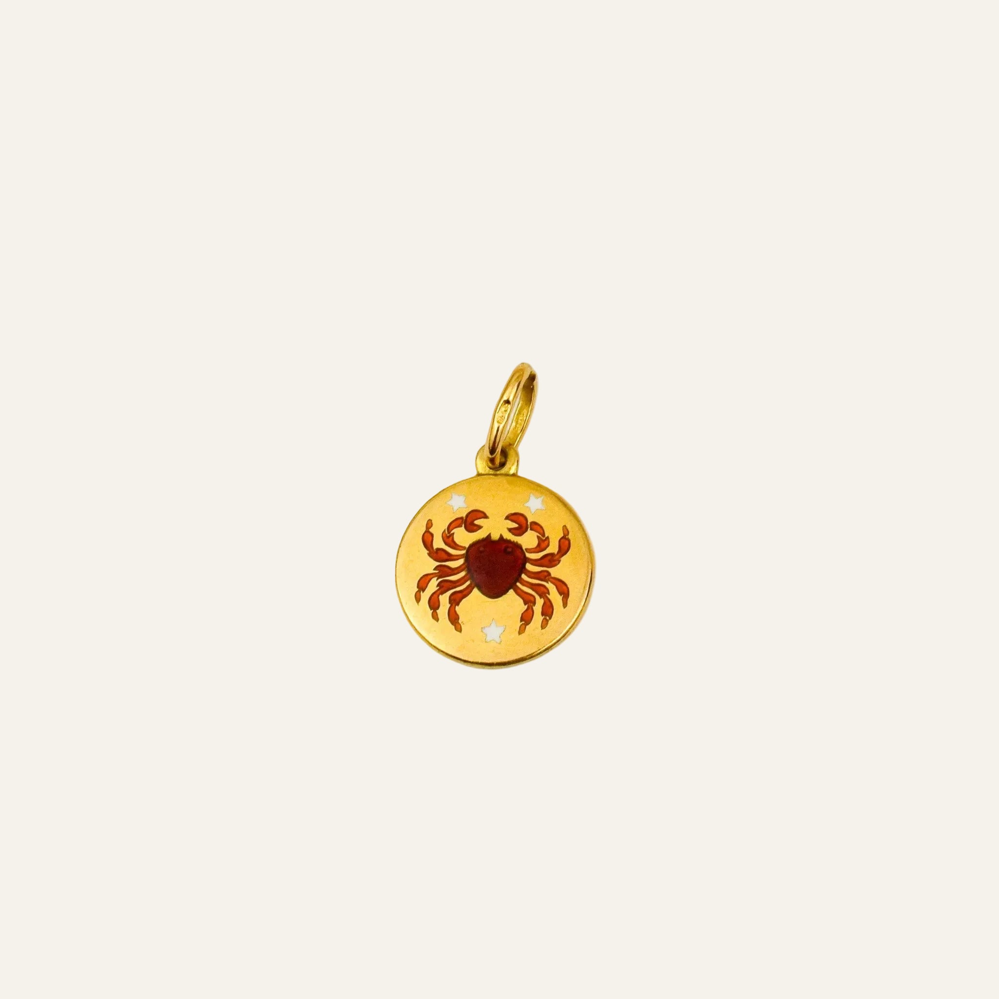 Enamel Cancer Pendant