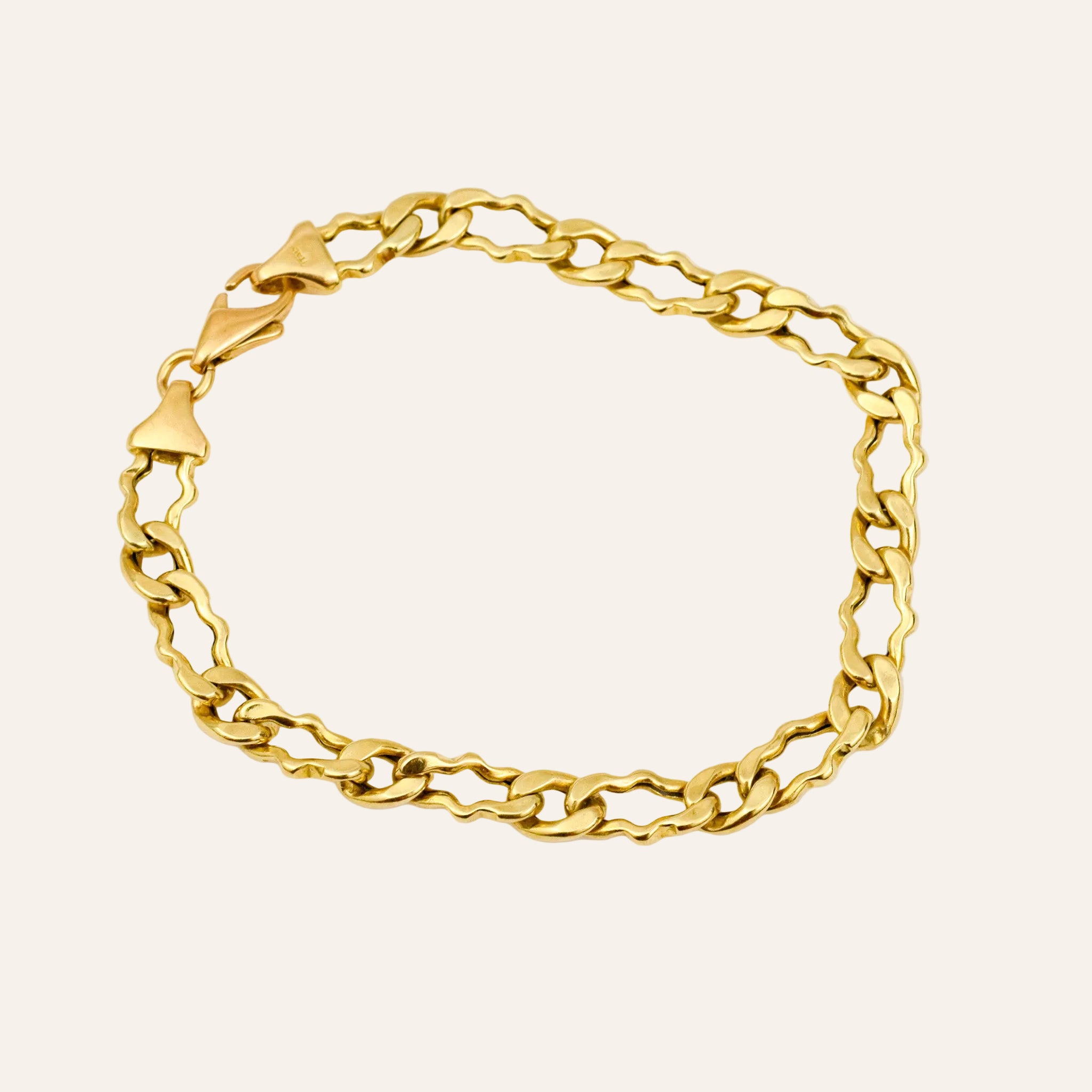 7.5" Sculptural Curb Bracelet