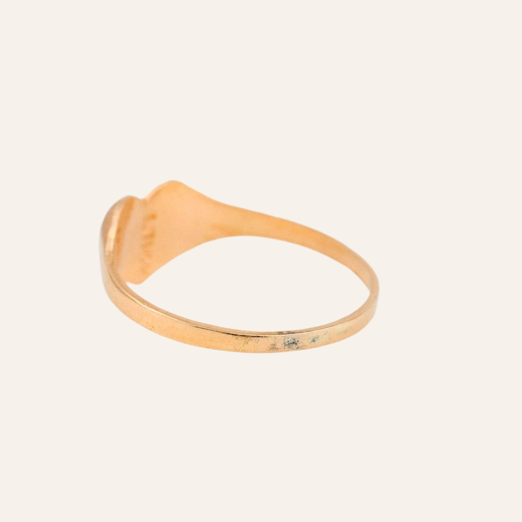 Baby 'G' Heart Signet Ring