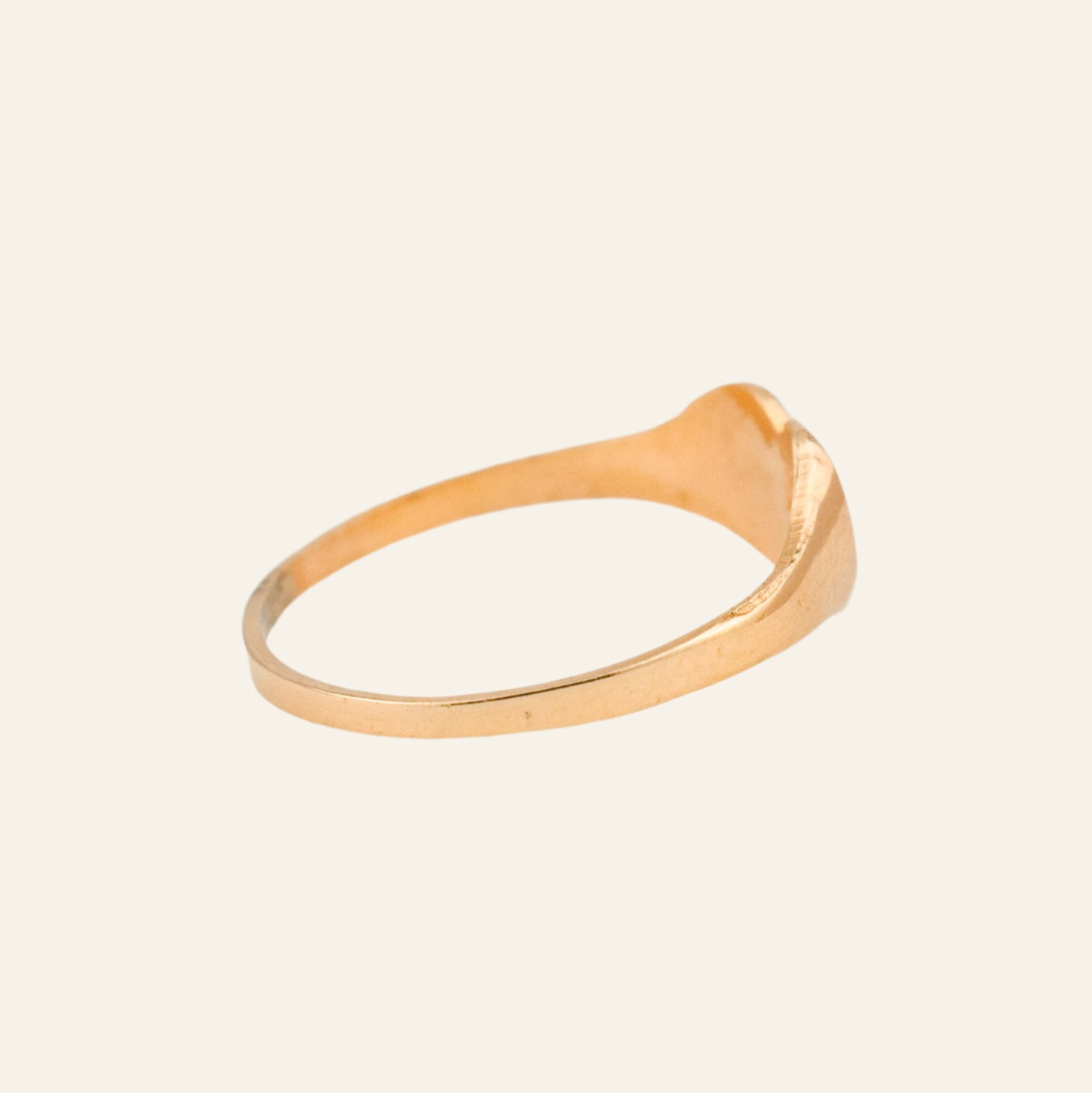 Baby 'G' Heart Signet Ring