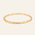 1.3 mm Dainty Gold Twist Ring