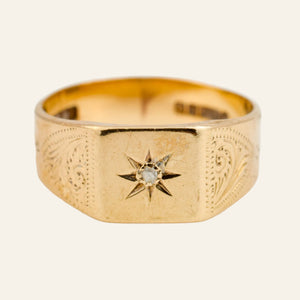 Starburst Signet Ring