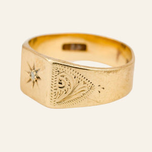 Starburst Signet Ring