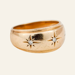 Diamond Starburst Trilogy Ring