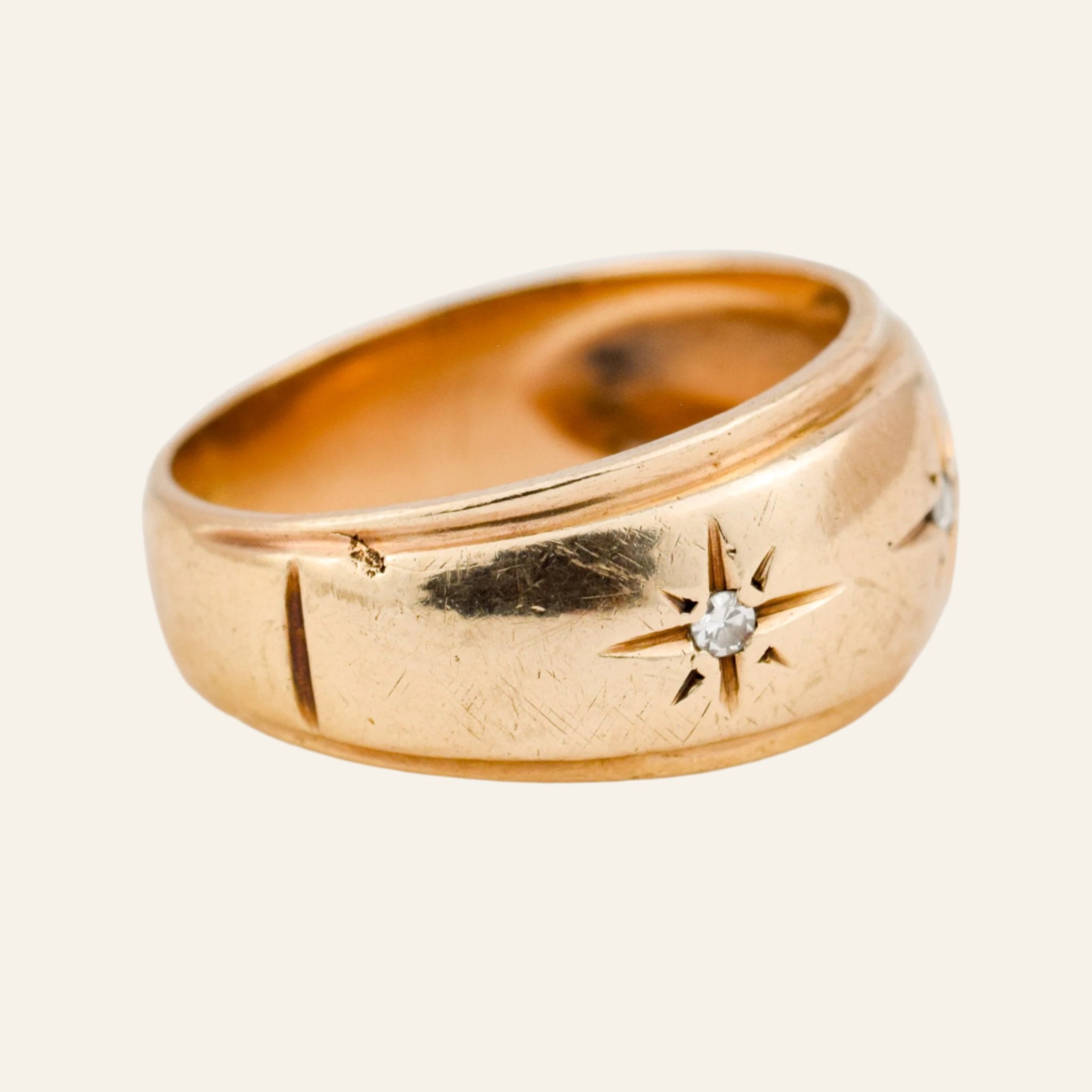 Diamond Starburst Trilogy Ring