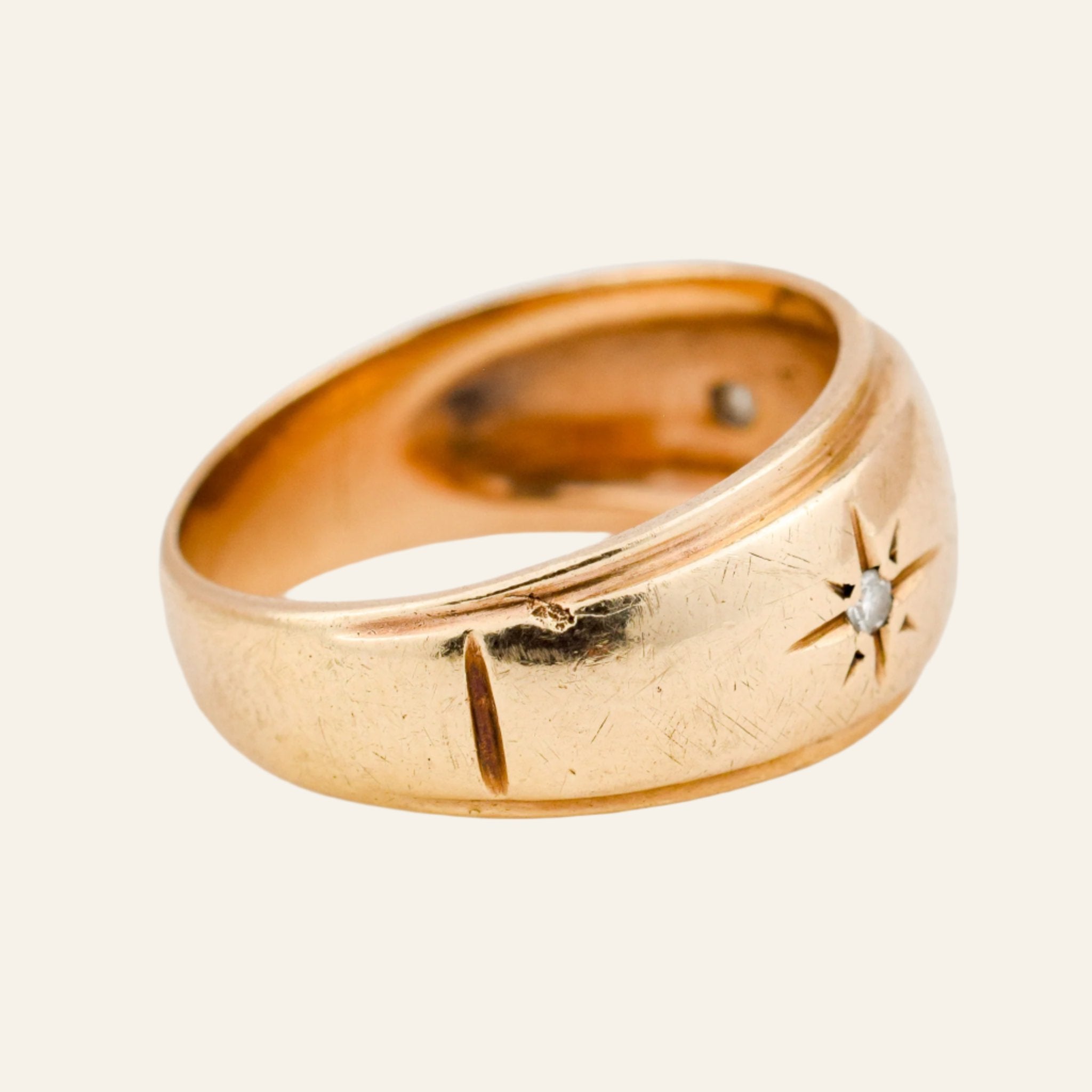 Diamond Starburst Trilogy Ring