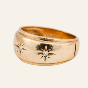 Diamond Starburst Trilogy Ring