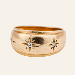 Diamond Starburst Trilogy Ring