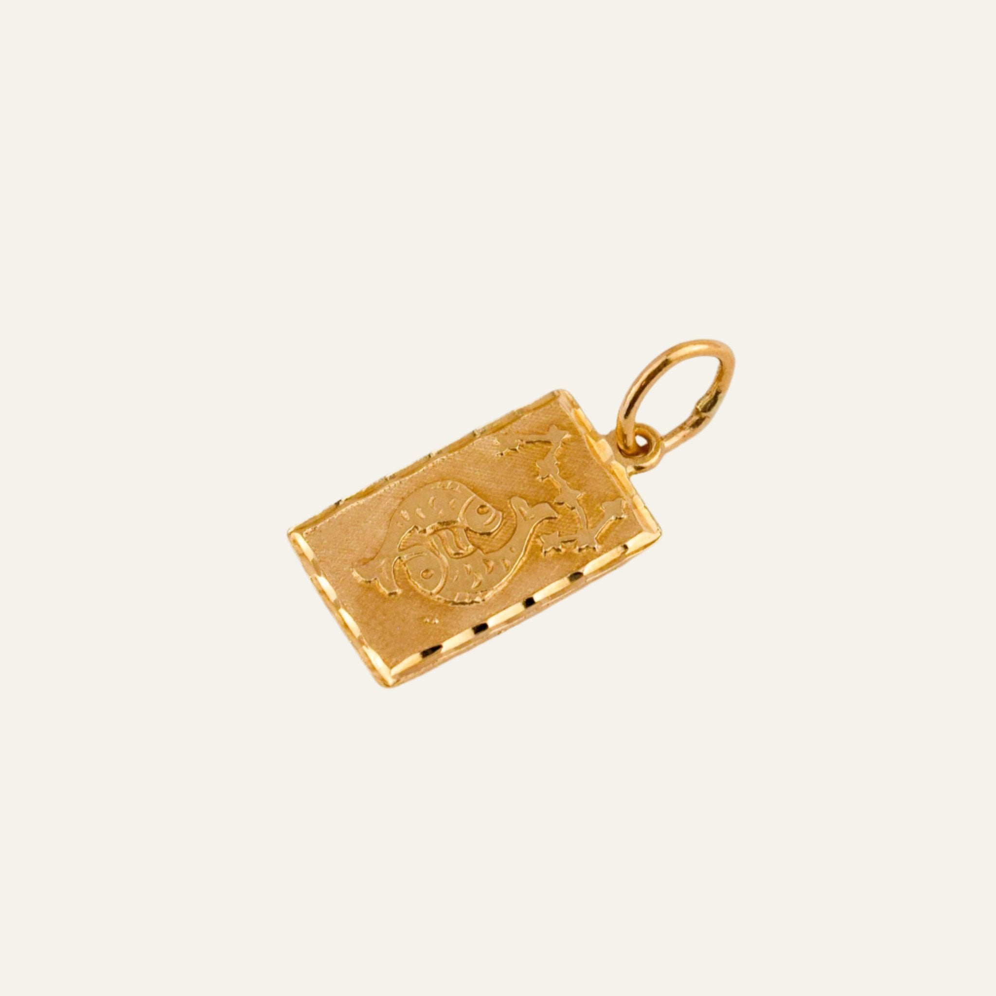 Pisces Rectangular Charm