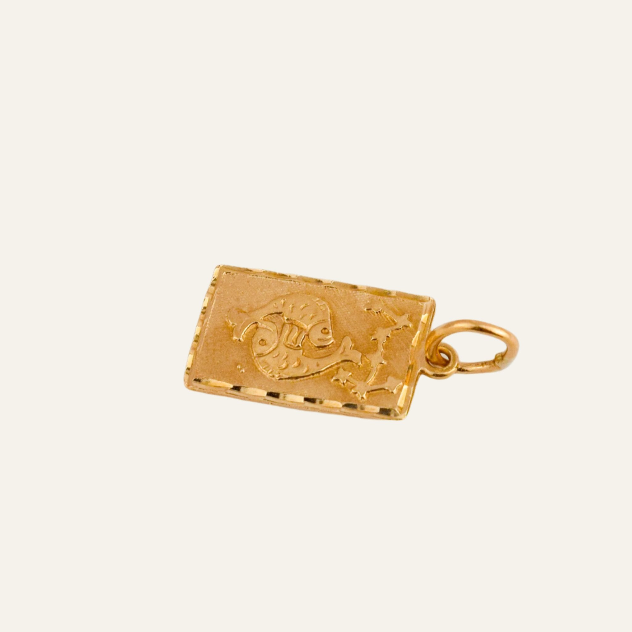 Pisces Rectangular Charm